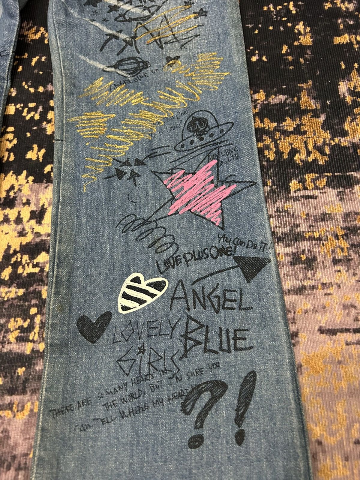 Angel Blue Vintage Angel Blue Claw Mark Faded Flare Jeans Size US 28 / EU 44 - 8 Thumbnail