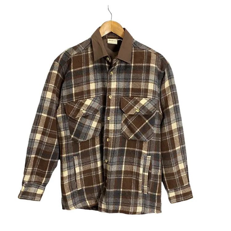 Flannel × Japanese Brand × Vintage DAMART VINTAGE FLANNEL JACKET BUTTON UP Size US M / EU 48-50 / 2 - 5 Thumbnail