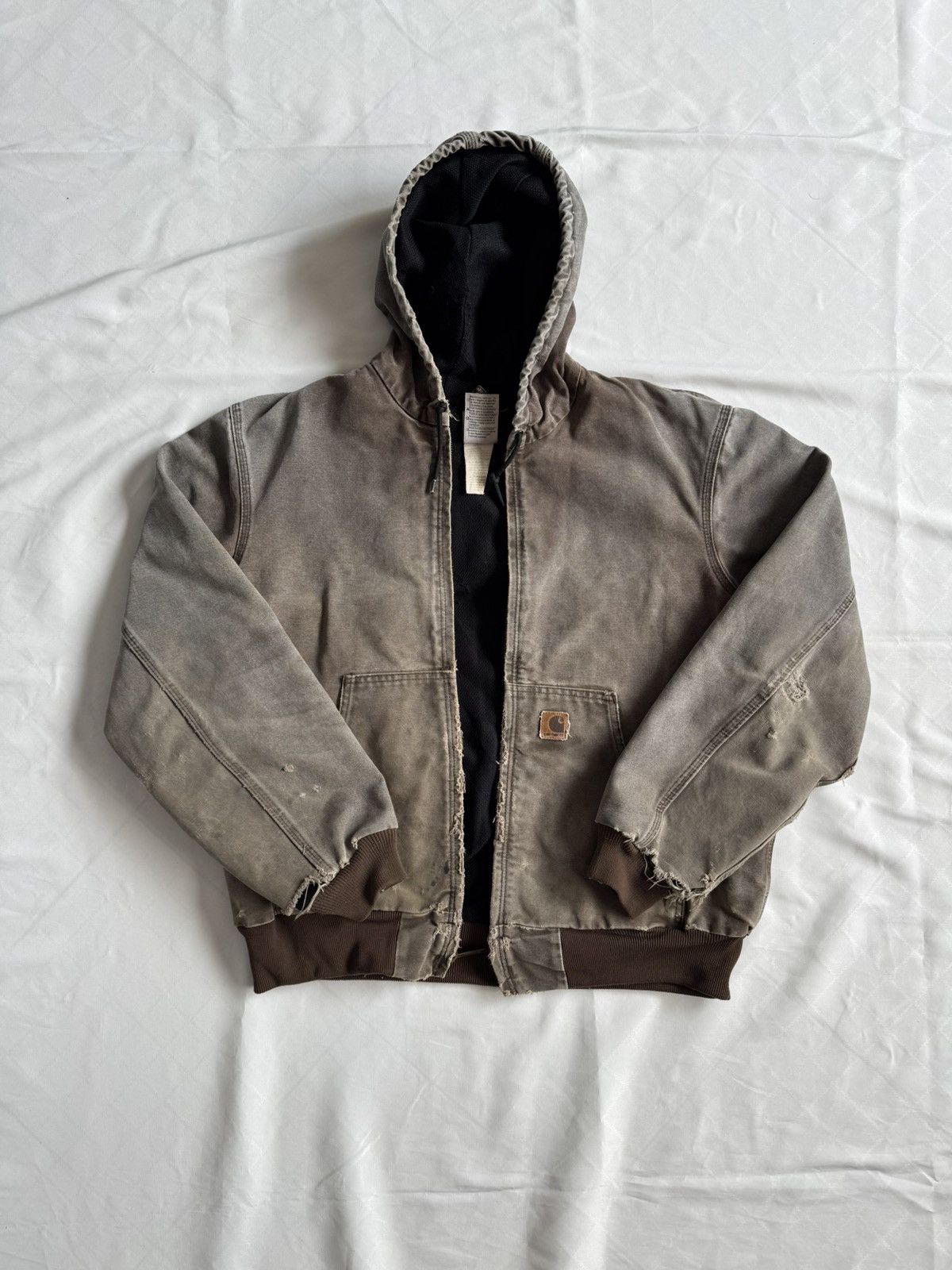 Carhartt アクティブジャケット j25 CHT ブラウン Vintage Faded Carhartt Active Jacket J25 CHT Chestnut Brown