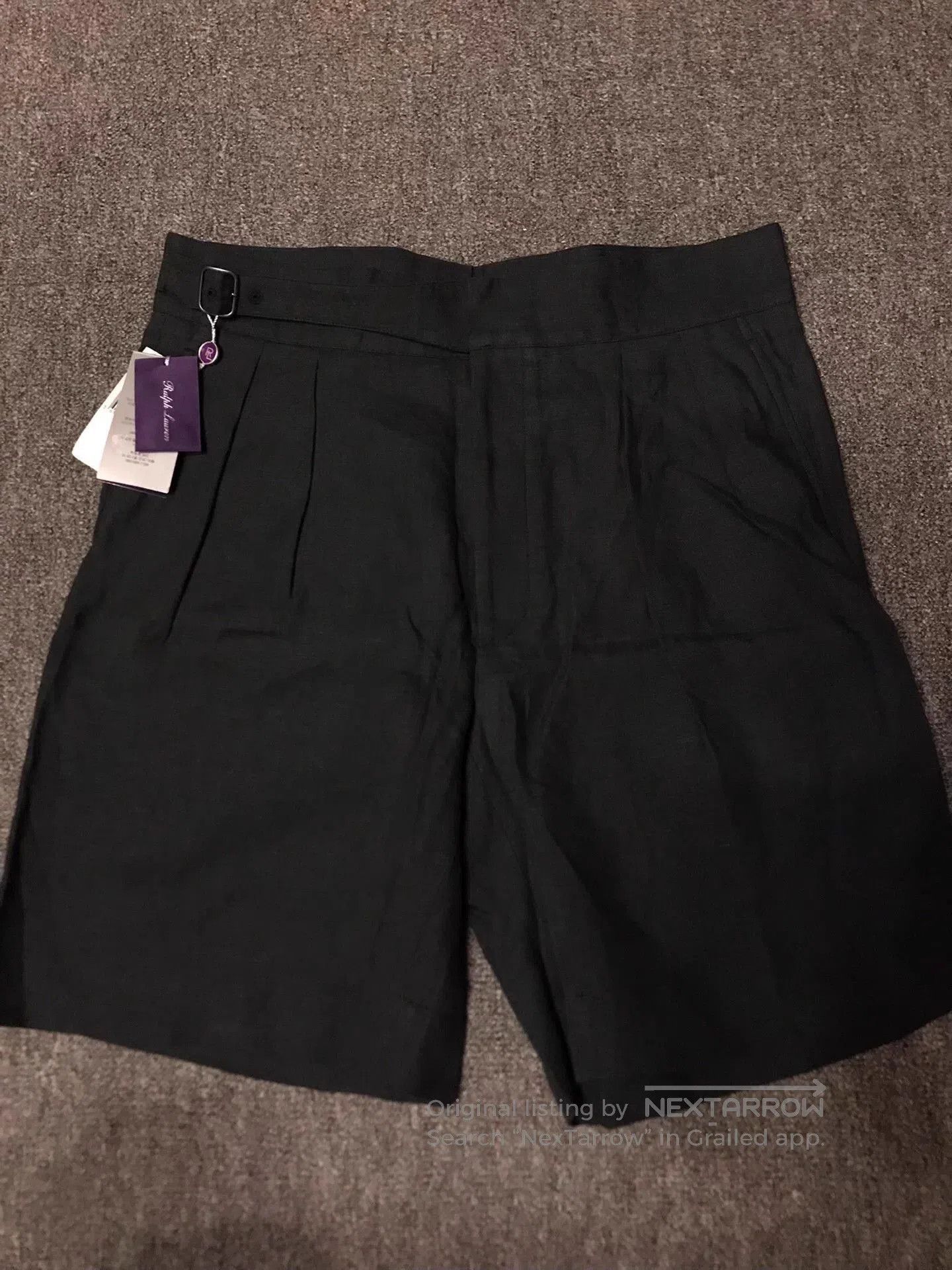 Polo Ralph Lauren Black Pleated Casual Shorts Size 34. Size US 34 / EU 50 - 1 Thumbnail