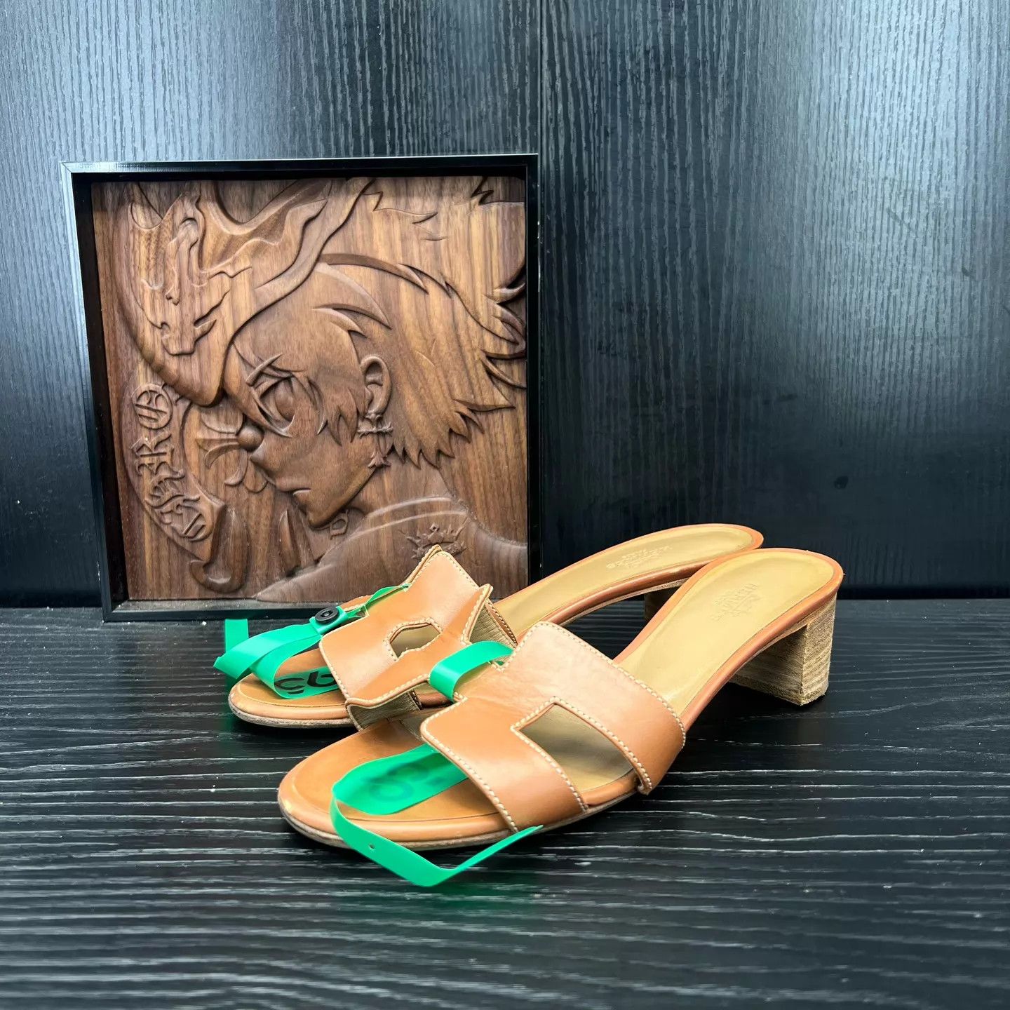 Hermes Hermès Oasis Brown Women's Heels 36.5 Worn 2x Size US 6 / IT 36 - 1 Thumbnail