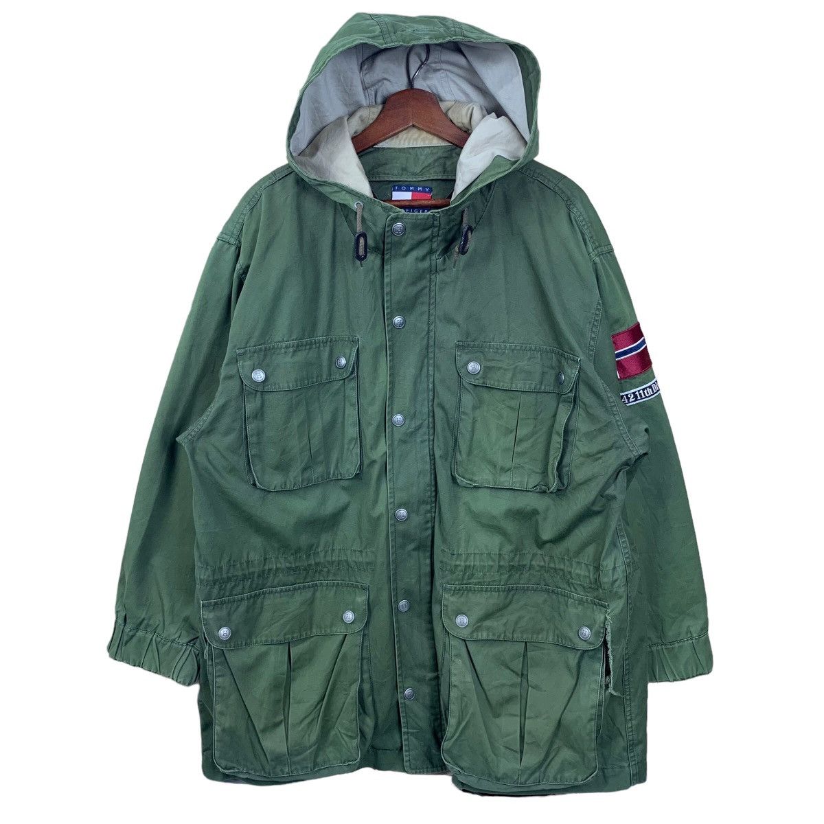 Tommy Hilfiger × Vintage Vintage Tommy Hilfiger Parka Jacket Size US M / EU 48-50 / 2 - 1 Thumbnail