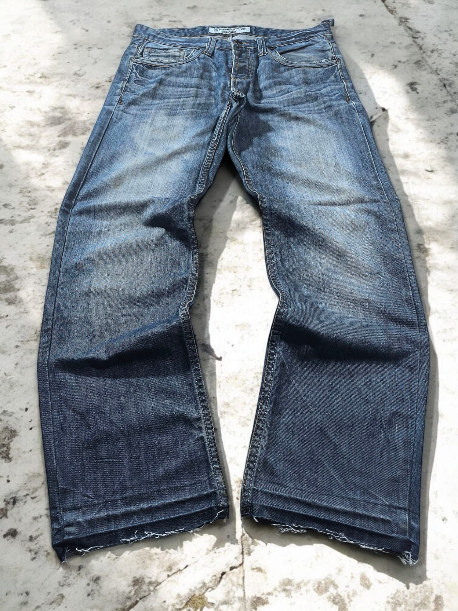 Other Fishbone Y2k Grunge Jeans Unhemmed Distressed Size US 36 / EU 52 - 1 Thumbnail