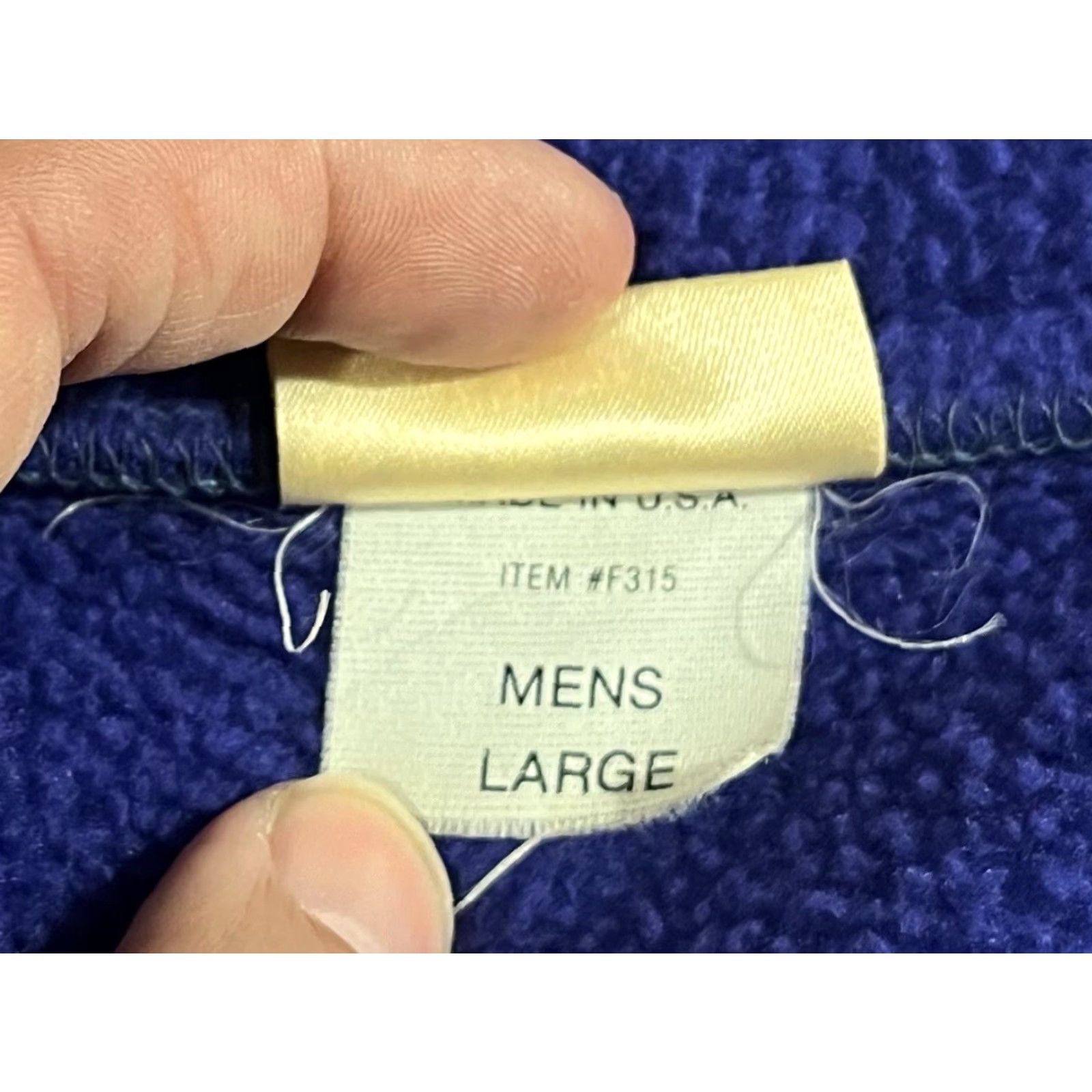 Vintage VINTAGE L.L. Bean Full Zip Fleece Sweatshirt Men’s Large Purple Teal 90s Size US L / EU 52-54 / 3 - 6 Thumbnail