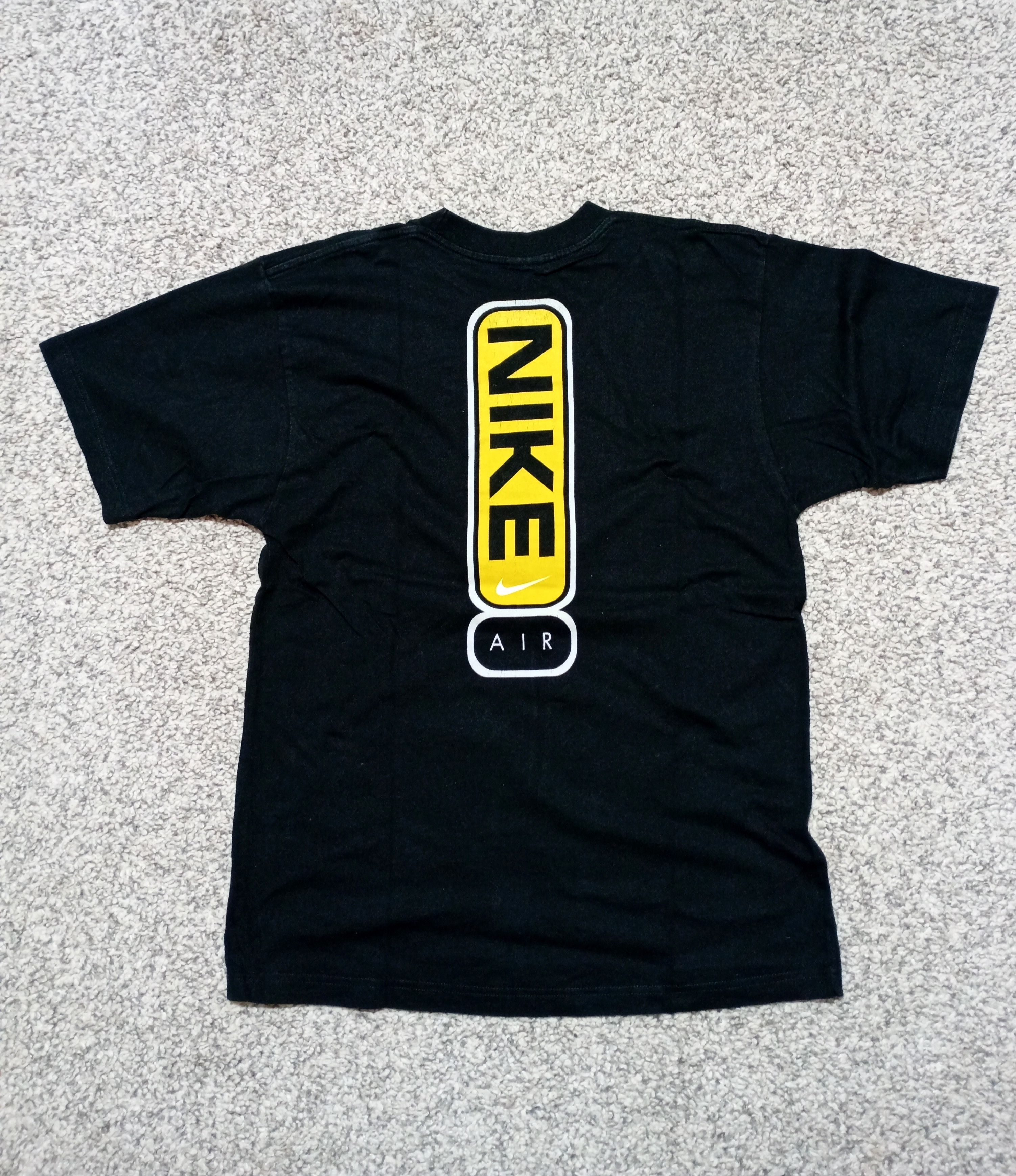 Nike Vintage 90s Nike Air Swoosh logo black t-shirt Size US M / EU 48-50 / 2 - 4 Thumbnail
