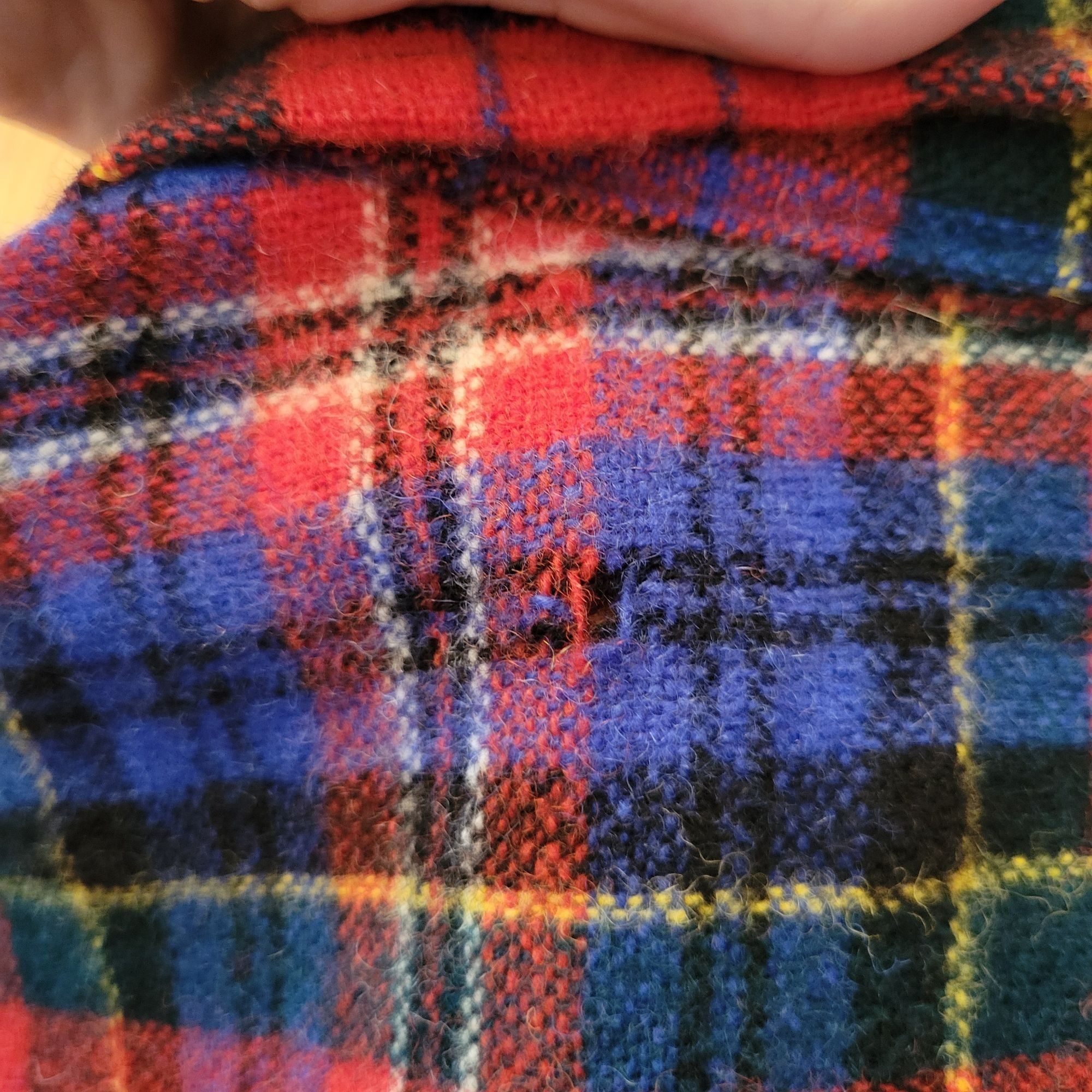 Vintage Vintage Fiordivander Red Blue Plaid Pure Wool Showerproofed Size M / US 6-8 / IT 42-44 - 5 Thumbnail