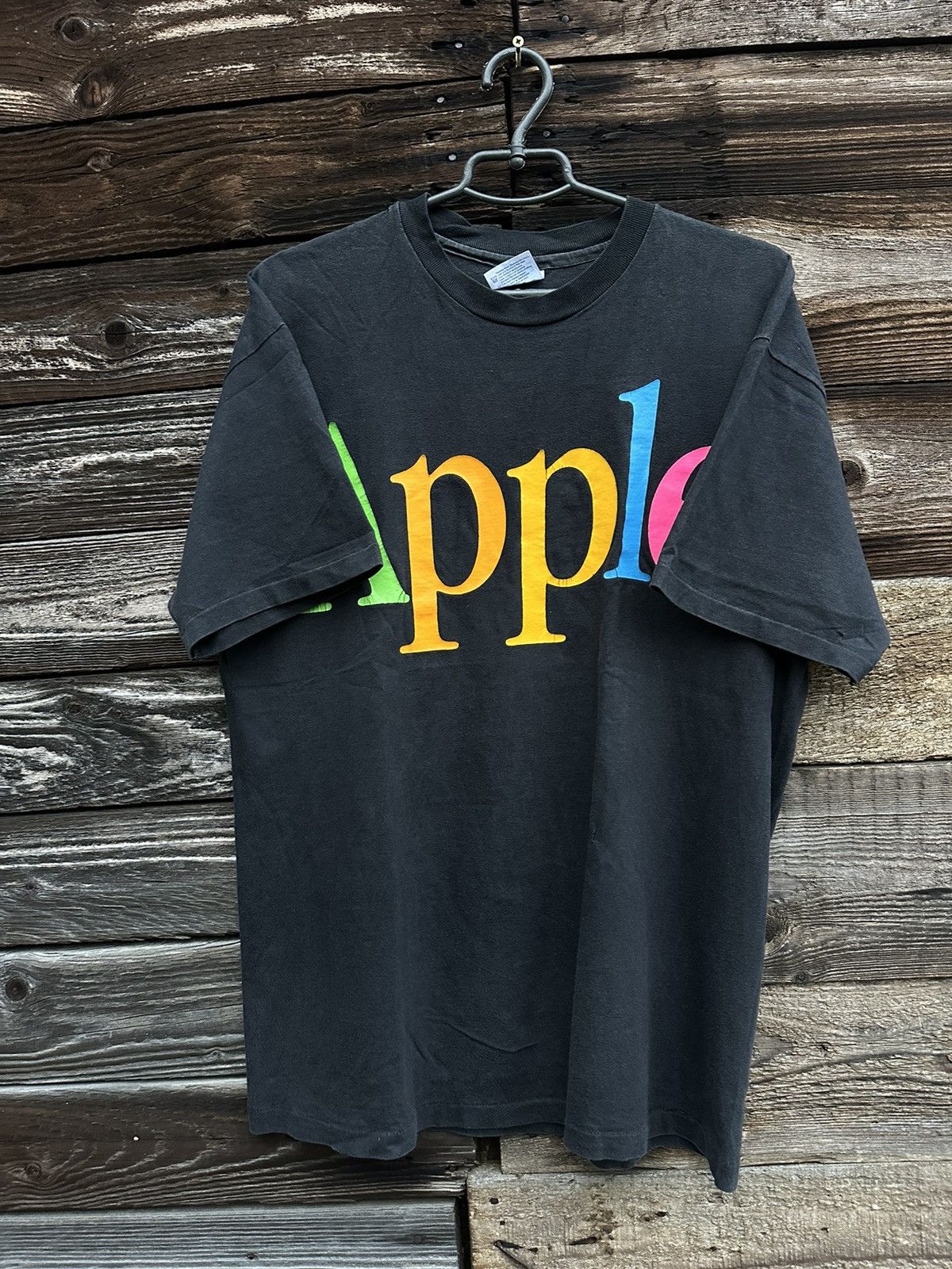Apple Apple Vintage Sun Faded Tee T Shirt Size US L / EU 52-54 / 3 - 2 Thumbnail