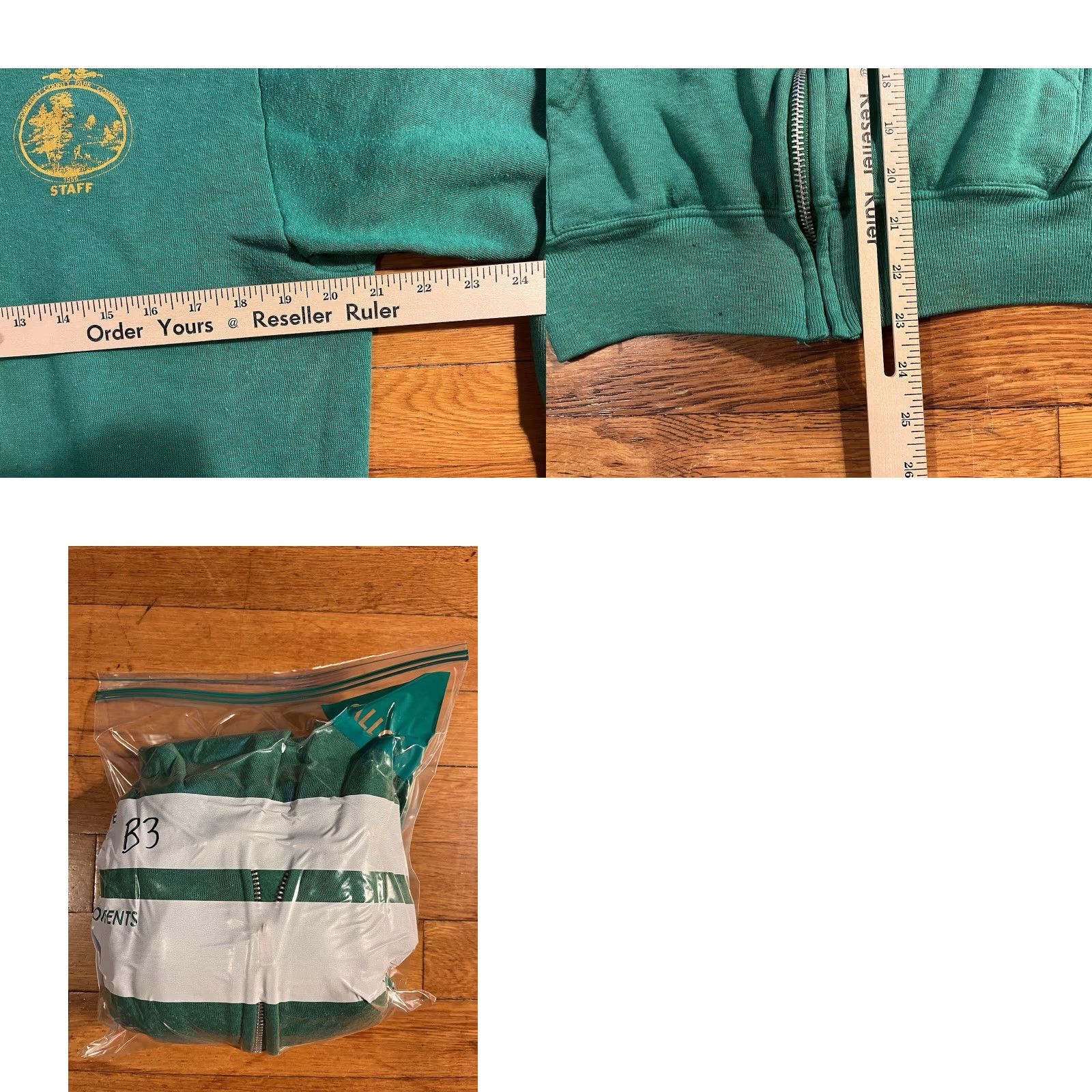 Vintage VINTAGE Somerset County Park Commission Hoodie Men’s L Green 70s Size US L / EU 52-54 / 3 - 9 Thumbnail