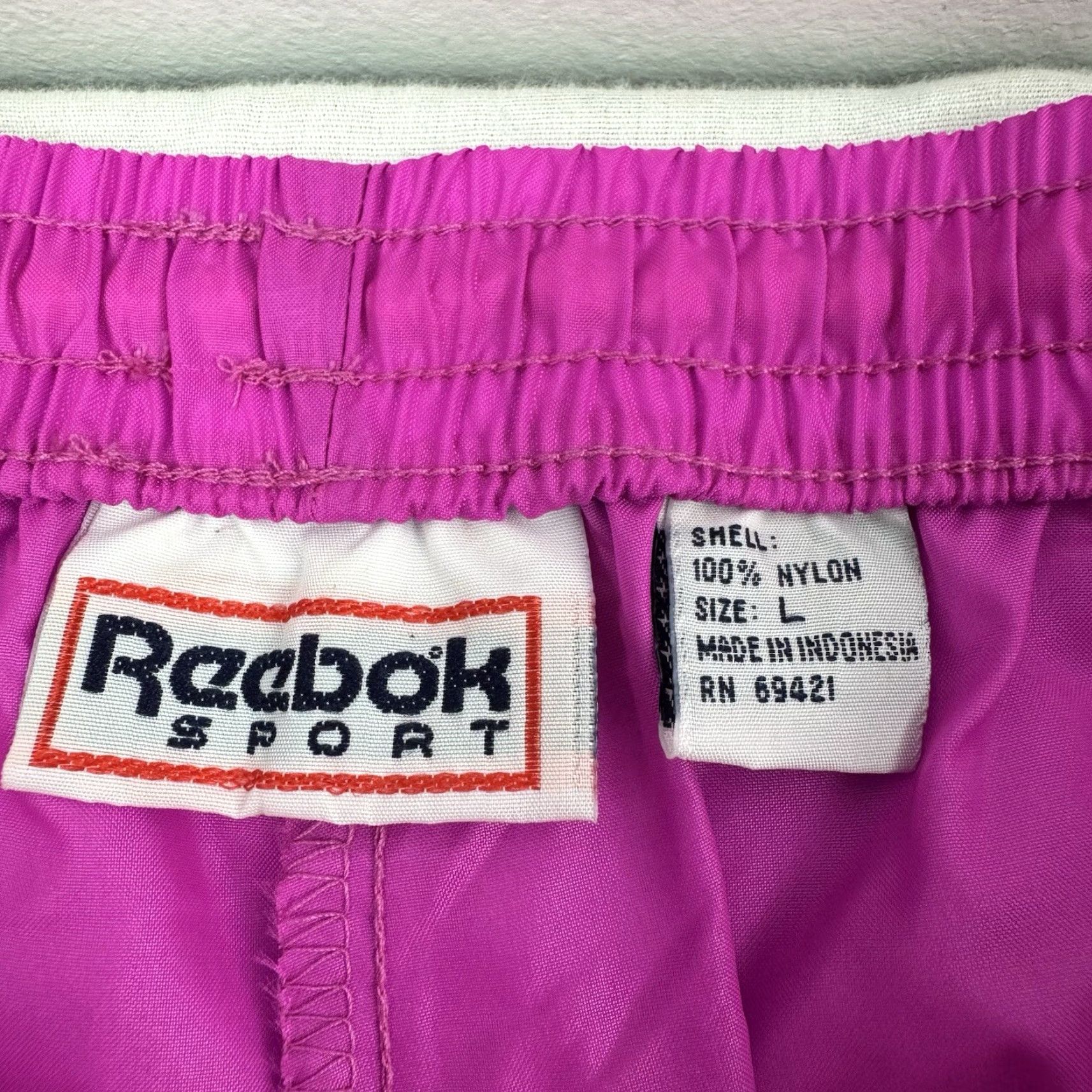 Reebok VINTAGE Reebok Track Pants Women’s Large Pink Baggy Athletic 90s Size 36" / US 14 / IT 50 - 3 Thumbnail