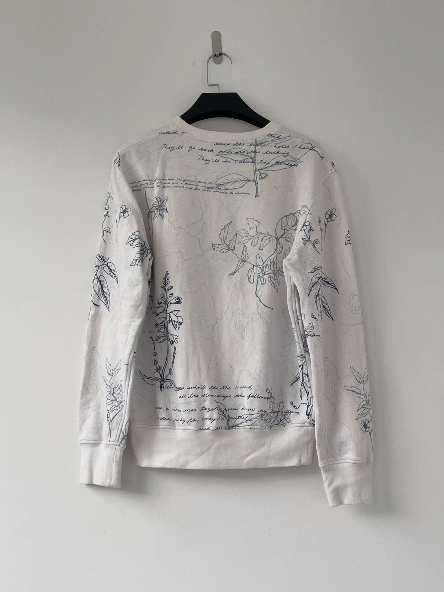 Alexander McQueen AMQ 16ss Plant Manuscript Hoodie L Small Unf Embro Size US L / EU 52-54 / 3 - 7 Thumbnail