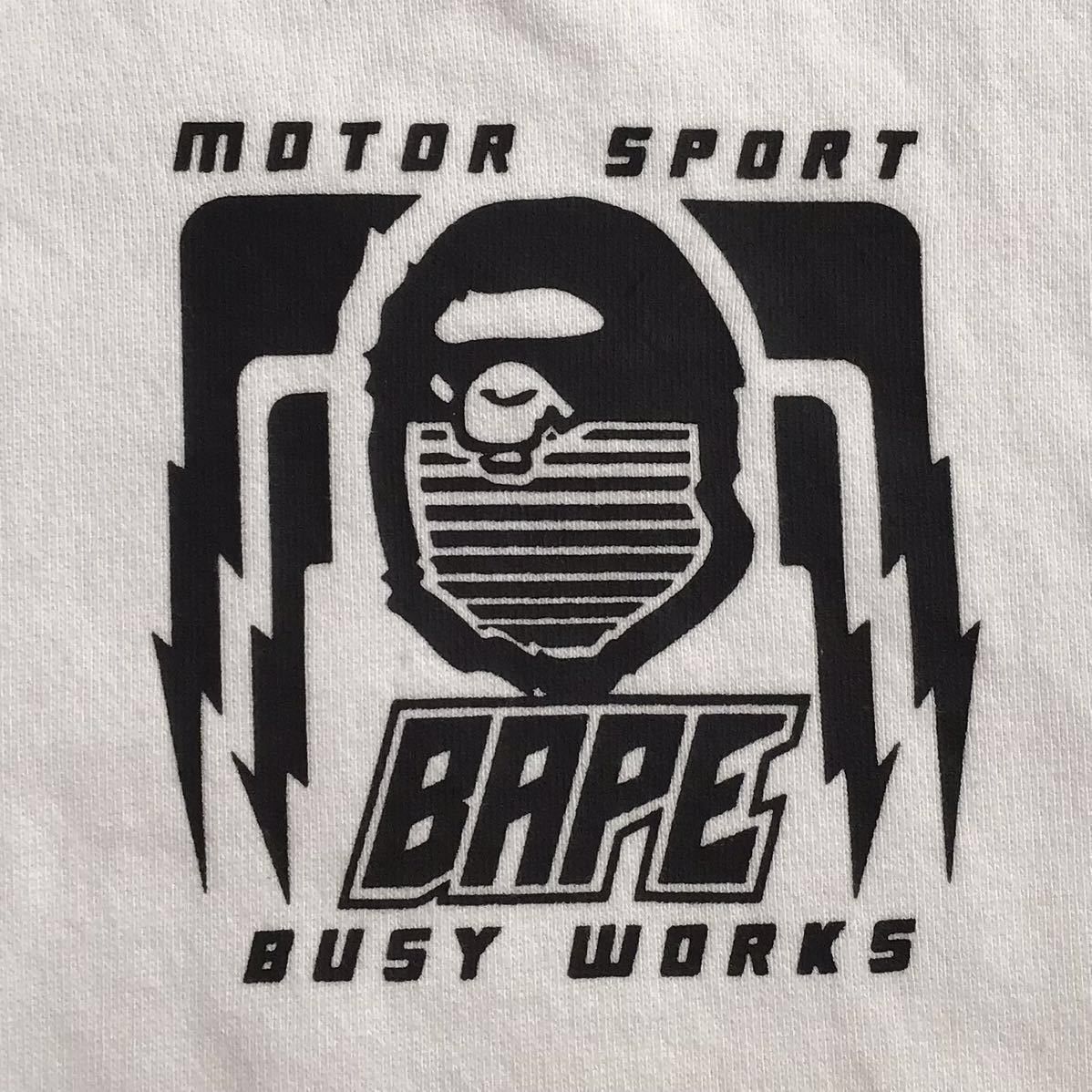 Bape BAPE Motor sport full zip hoodie white a bathing ape Size US XL / EU 56 / 4 - 5 Thumbnail