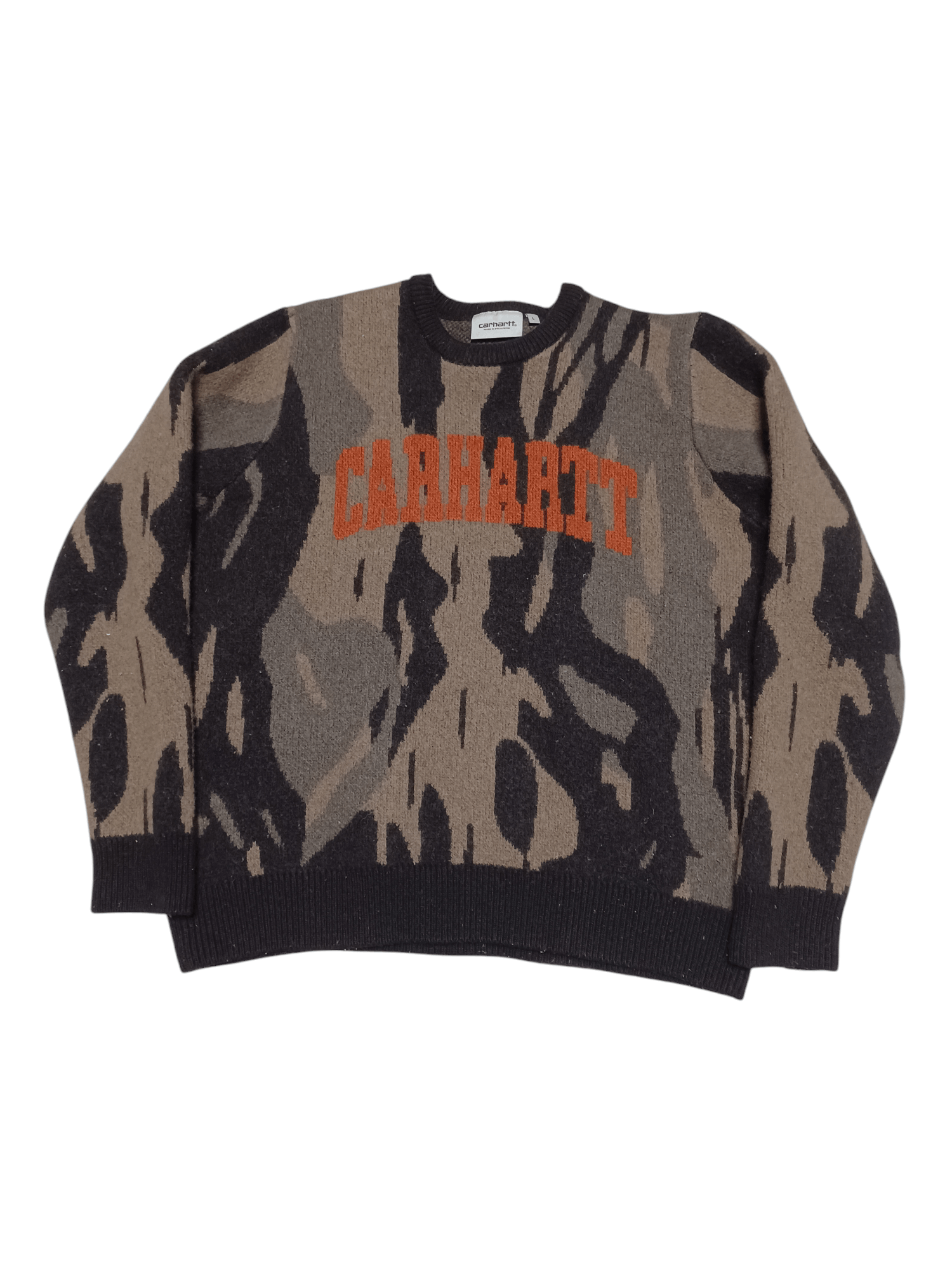 Carhartt CARHARTT WIP MILITARY CAMO BIGLOGO WOOL SWEATER Size US L / EU 52-54 / 3 - 1 Thumbnail