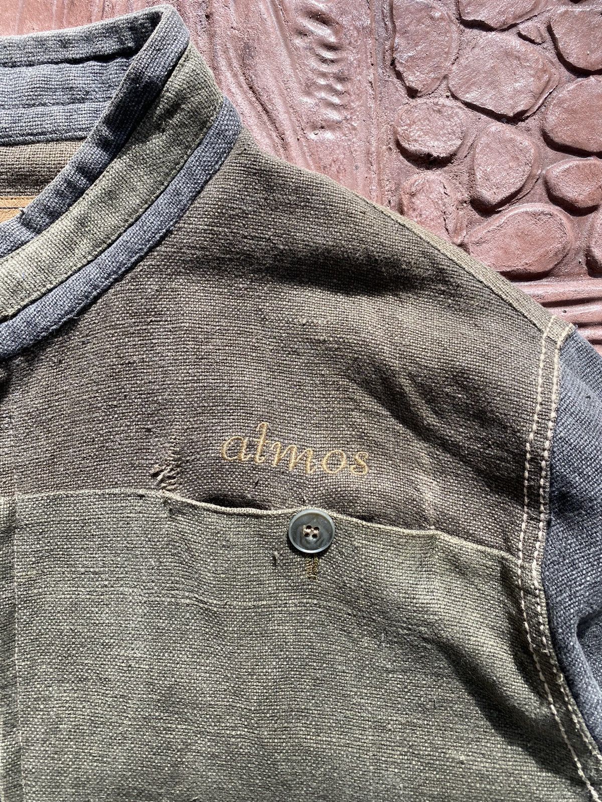 atmos 🔥Rare ATMOSPHERE Denim Reconstructed Jacket Like Kapital Size US XL / EU 56 / 4 - 5 Thumbnail