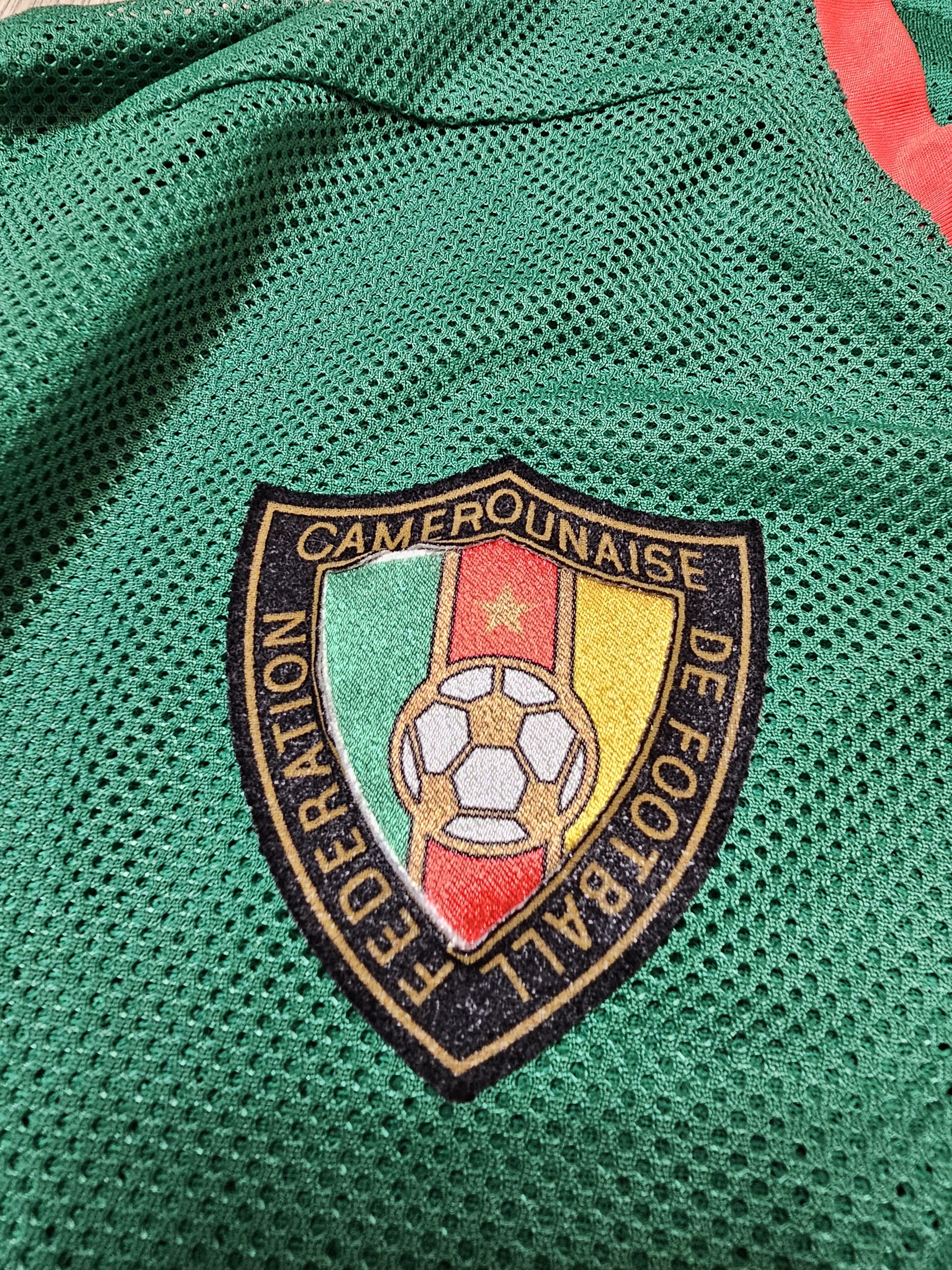 Puma CAMEROON 2008 2010 HOME FOOTBALL SHIRT SOCCER JERSEY Size US L / EU 52-54 / 3 - 4 Thumbnail