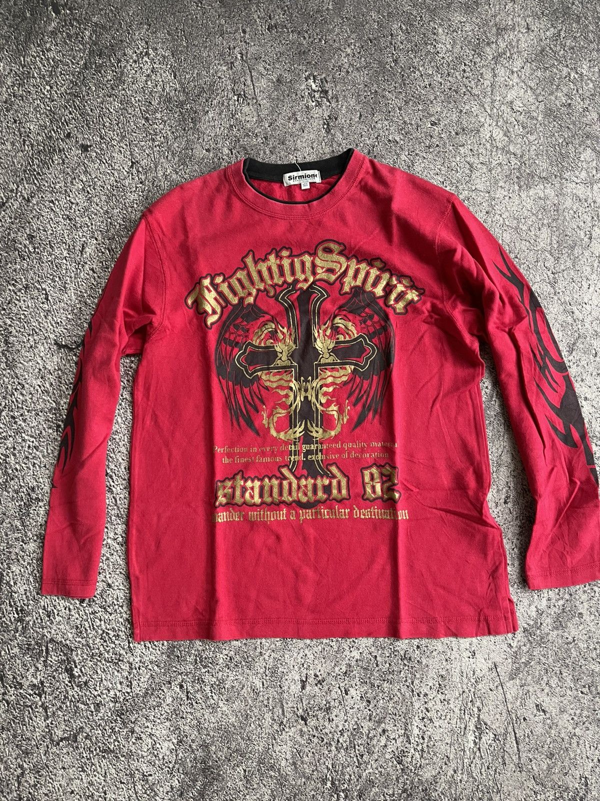 Japanese Brand Y2K Sirmione cross ifsixwasnine long sleeve Size US M / EU 48-50 / 2 - 1 Thumbnail