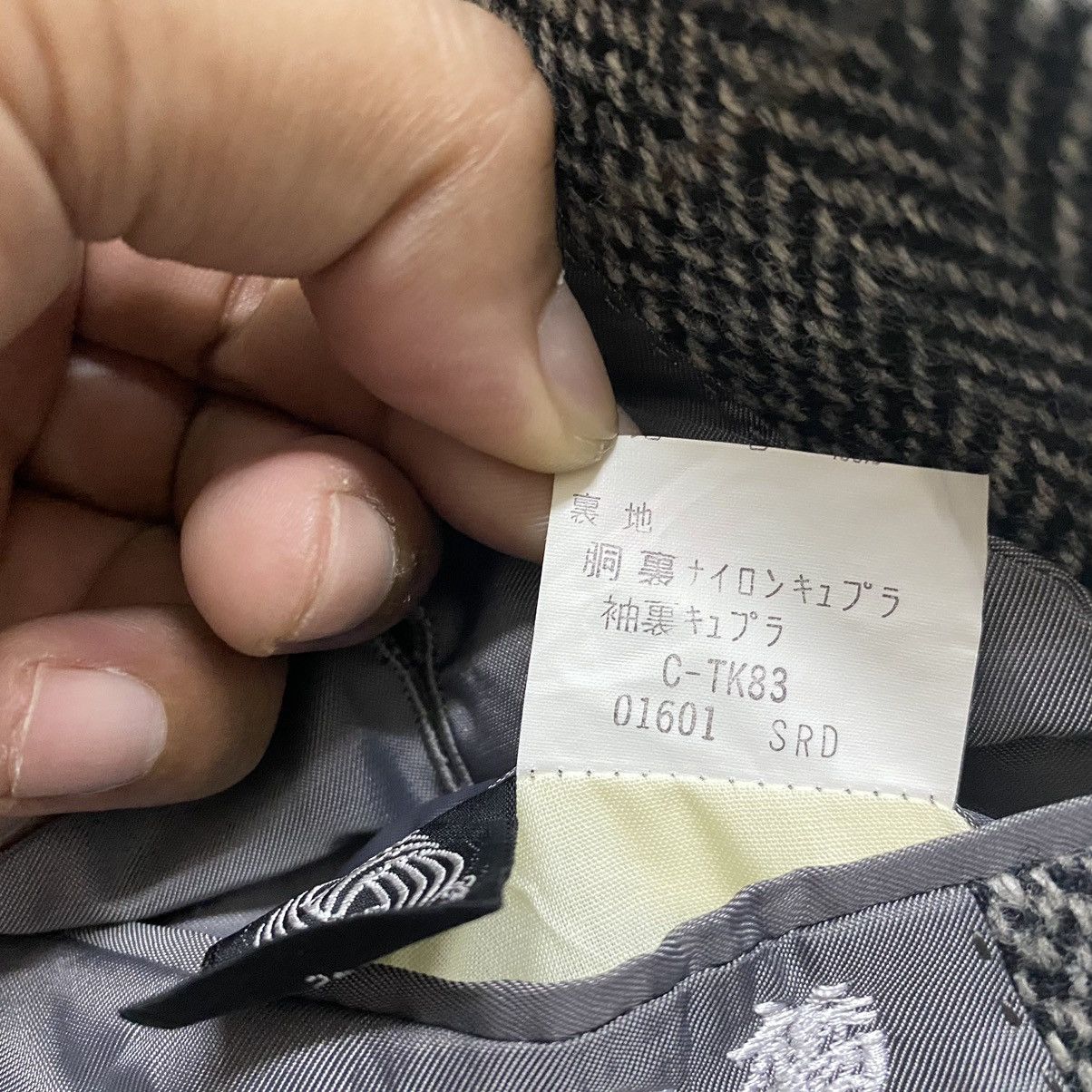 Burberry Vintage BURBERRYS England Harringbone Wool Jacket Size 42L - 12 Thumbnail