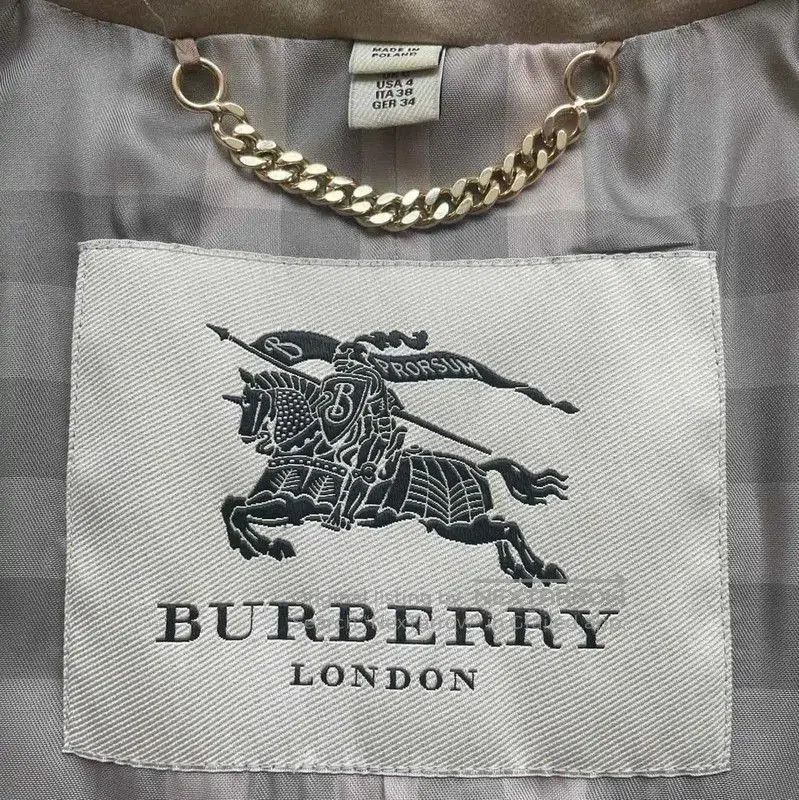 Burberry Burberry Khaki Cotton Women's Trench Coat. Size S / US 4 / IT 40 - 3 Thumbnail