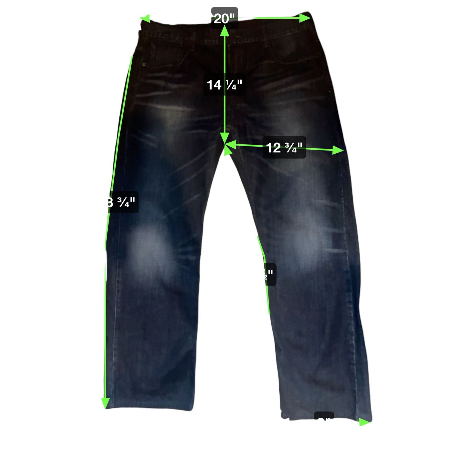 Levi's Vtg 36x32 Levi Strauss 569 Loose Straight Jeans Red Tag Dark Size US 36 / EU 52 - 16 Thumbnail