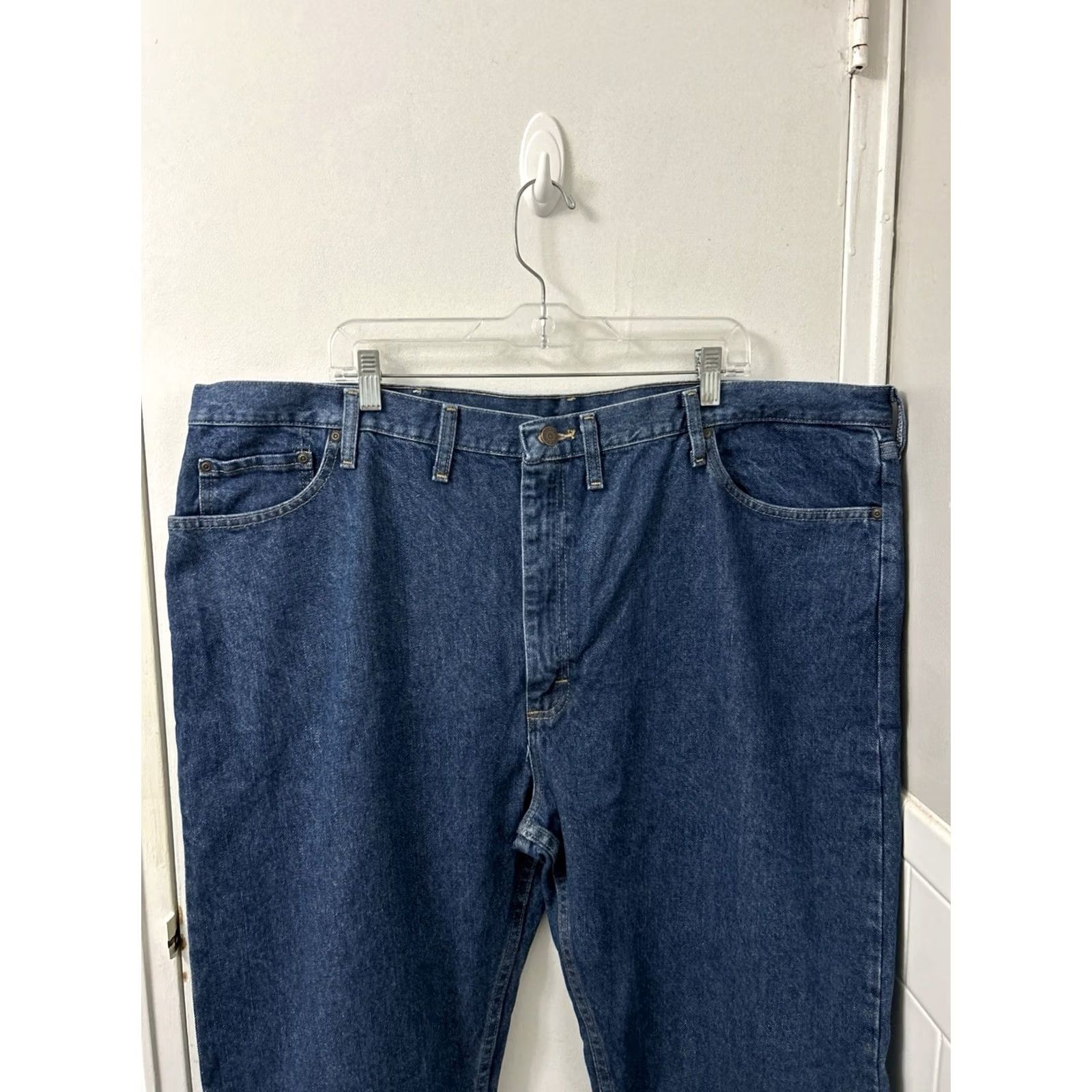 Wrangler Wrangler Five Star Jeans Mens 48x30 Blue Regular Fit Straight Leg Denim NWT Size US 32 / EU 48 - 7 Thumbnail