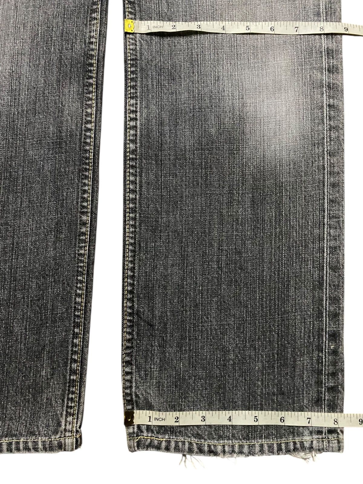 Japanese Brand Vintage Japan Brand Bobson Fade Black Distressed Loose Jeans Size US 32 / EU 48 - 14 Thumbnail