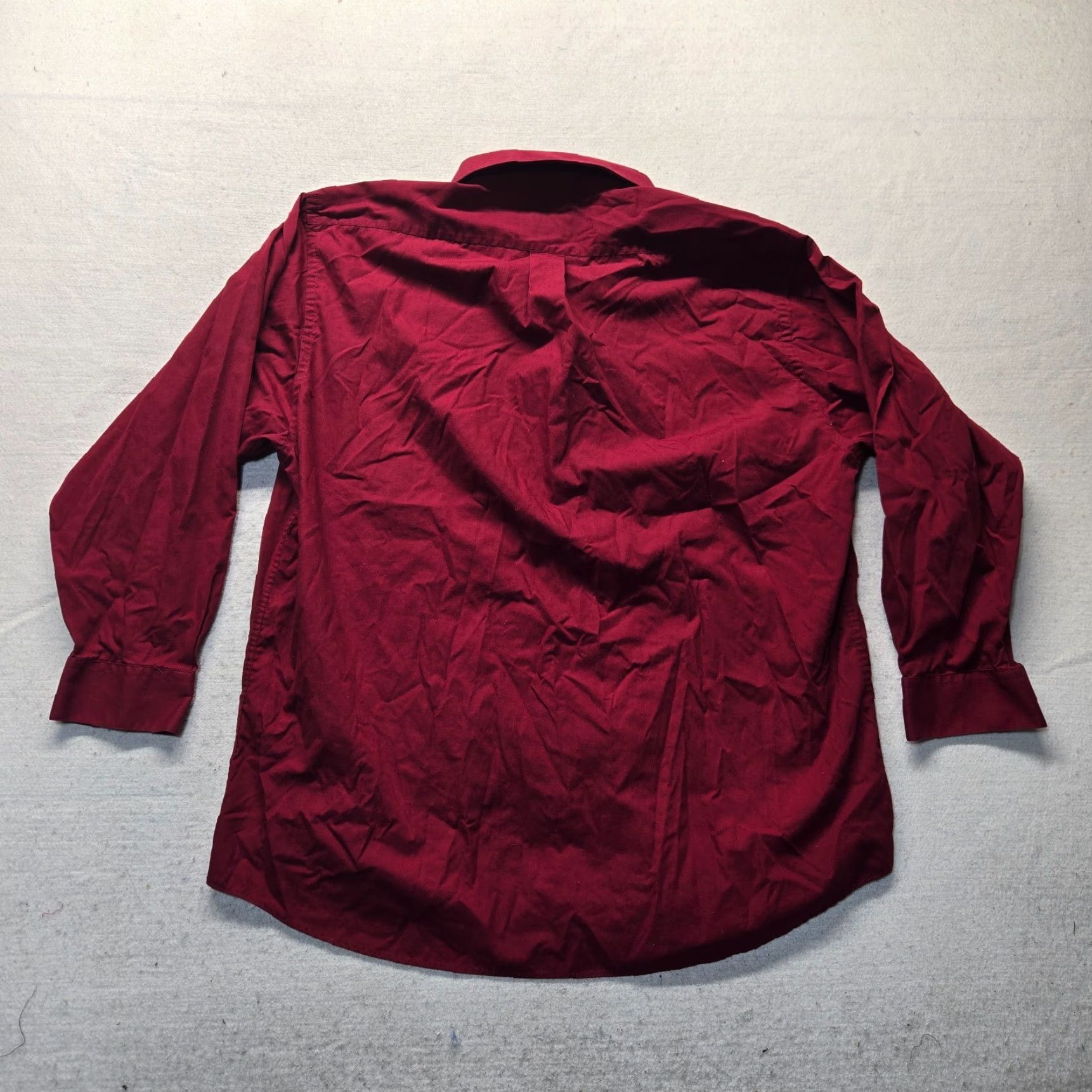 Alexander Julian Alexander Julian Shirt Button-Up Long Sleeve Mens 2XL Red Solid Size US XXL / EU 58 / 5 - 7 Thumbnail