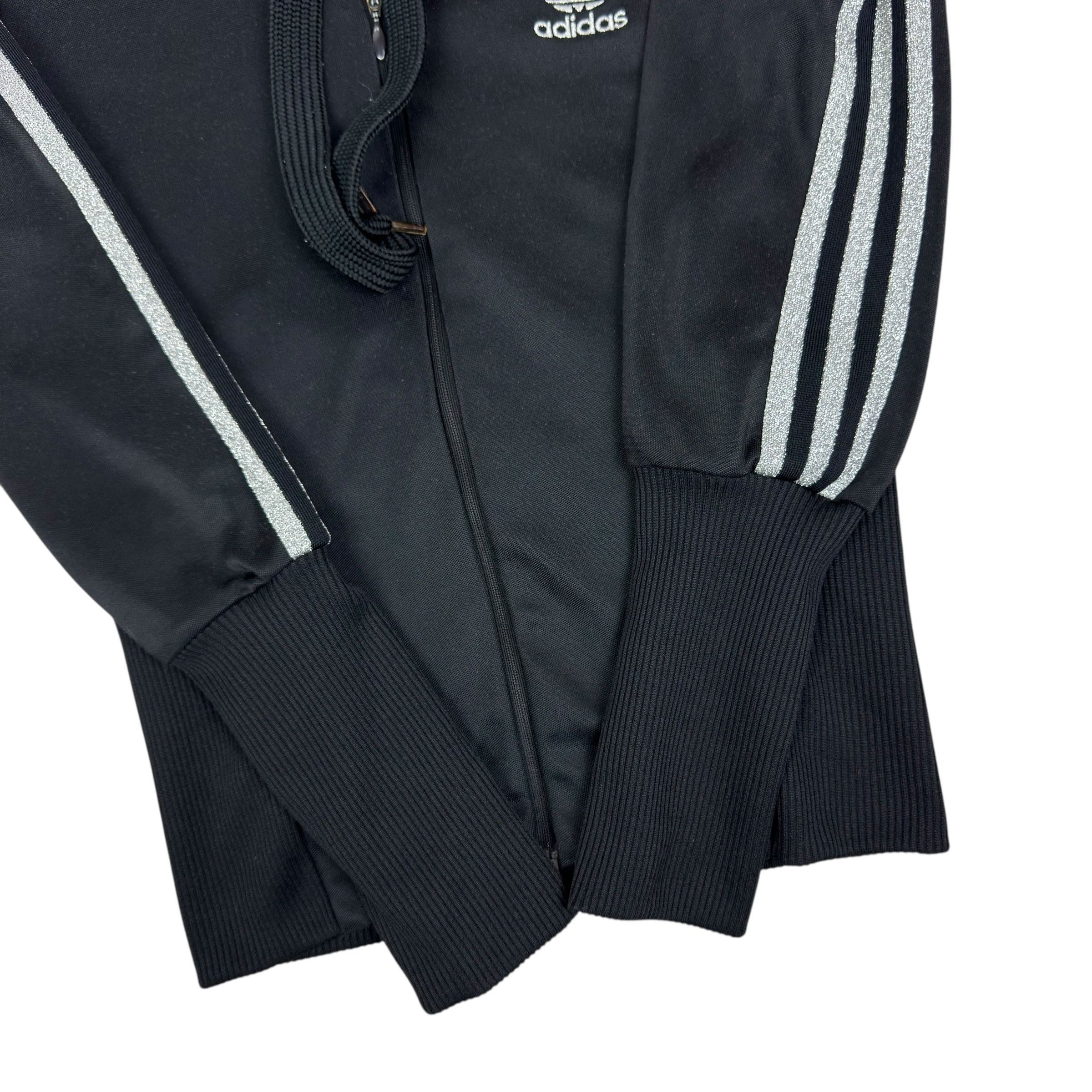 Adidas Adidas Women Black Gray 3-Stripes Trefoil Full Zip Hoodie 36 Size XS / US 0-2 / IT 36-38 - 6 Thumbnail