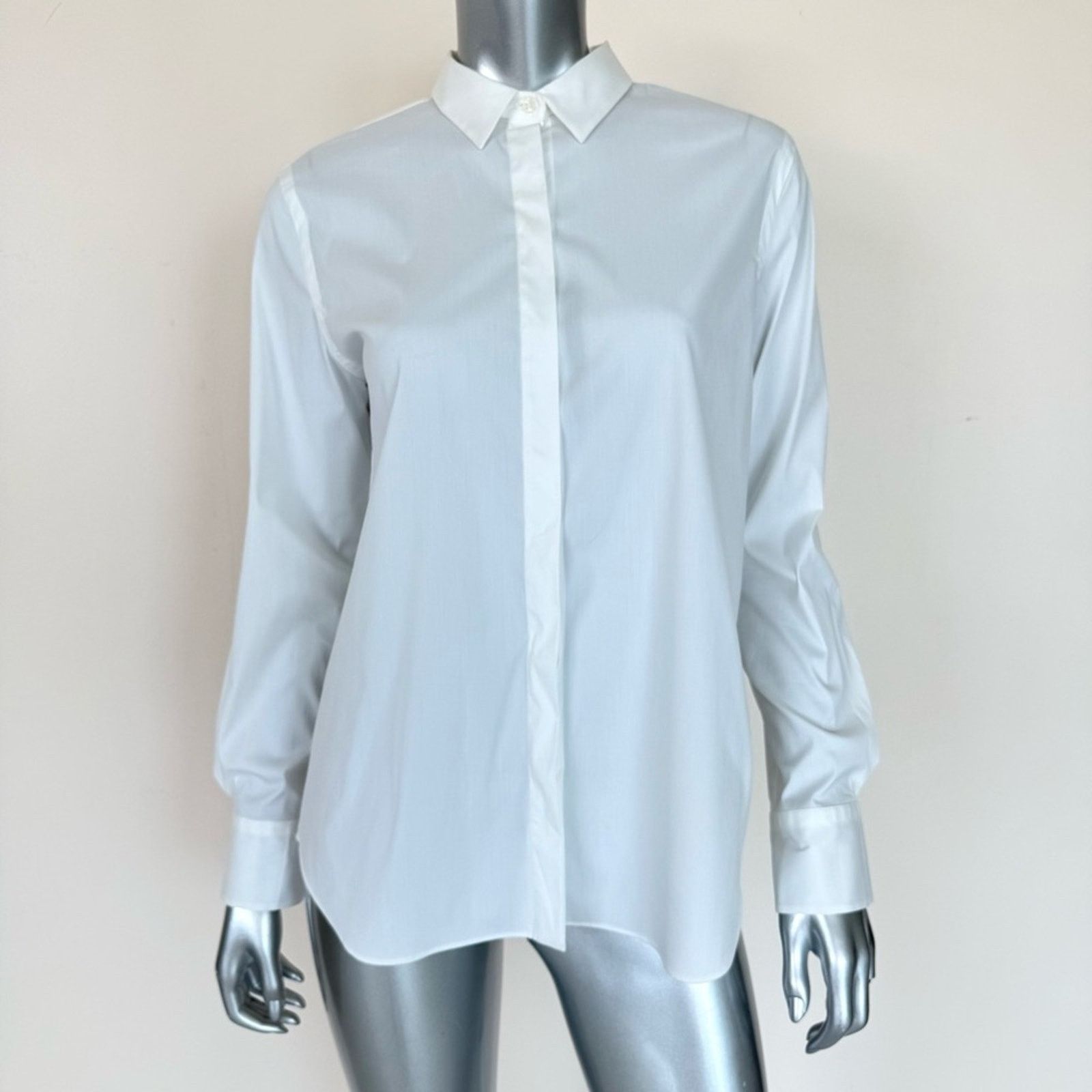 Brunello Cucinelli Brunello Cucinelli women white cotton blouse size L 1100$ Size L / US 10 / IT 46 - 1 Thumbnail