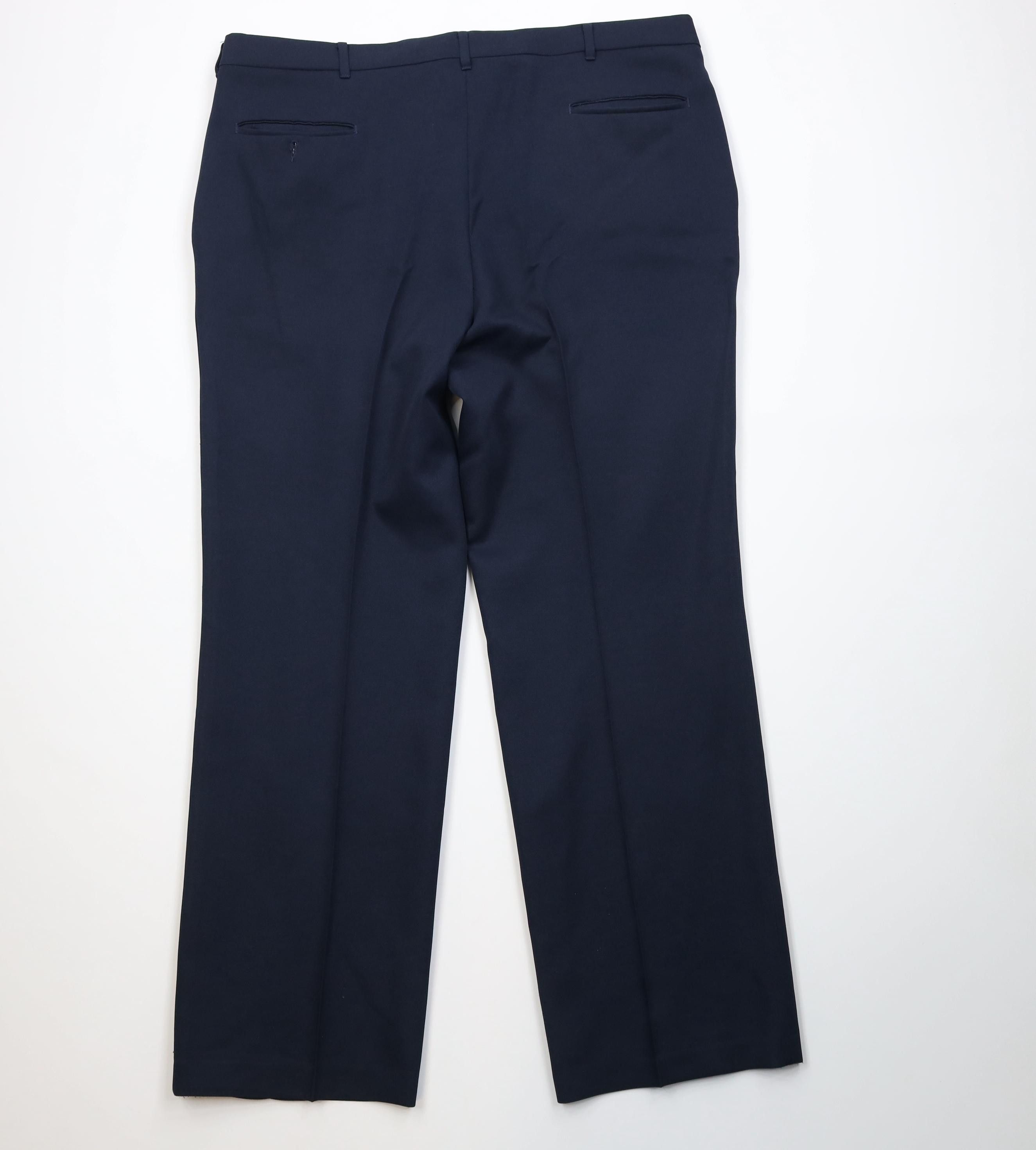Vintage Vintage 70s Streetwear Knit Flared Wide Leg Chino Pants USA Size US 42 / EU 58 - 9 Thumbnail