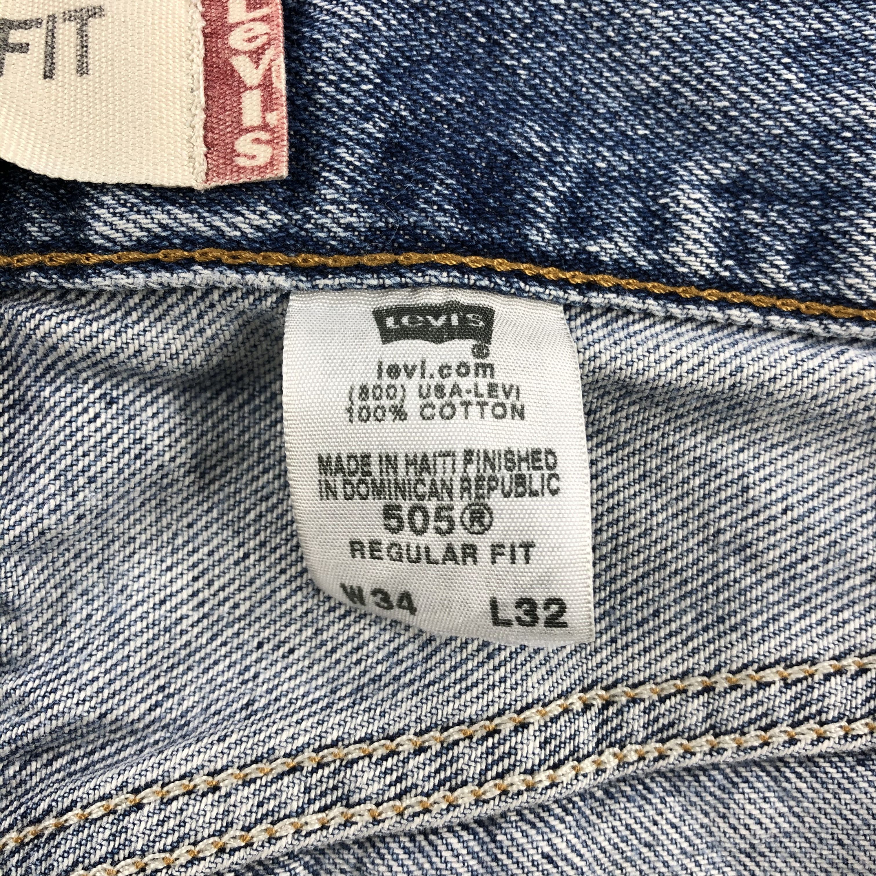 Levi's × Vintage Vintage Distress Levis 505 Jeans-JM1276 Size US 32 / EU 48 - 10 Thumbnail