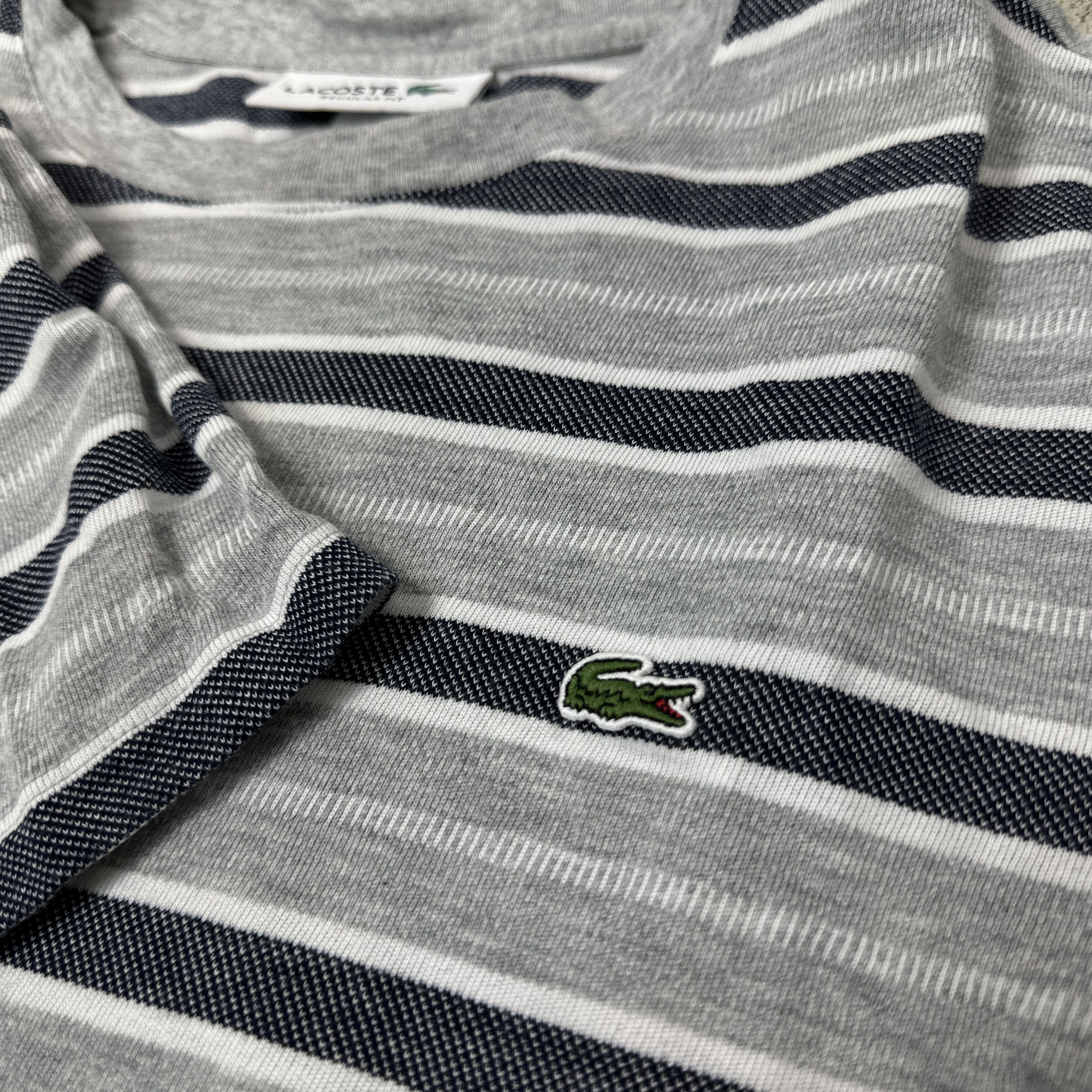 Lacoste Vintage Striped Sporty Streetwear Lacoste T-shirt Y2K Size US M / EU 48-50 / 2 - 4 Thumbnail