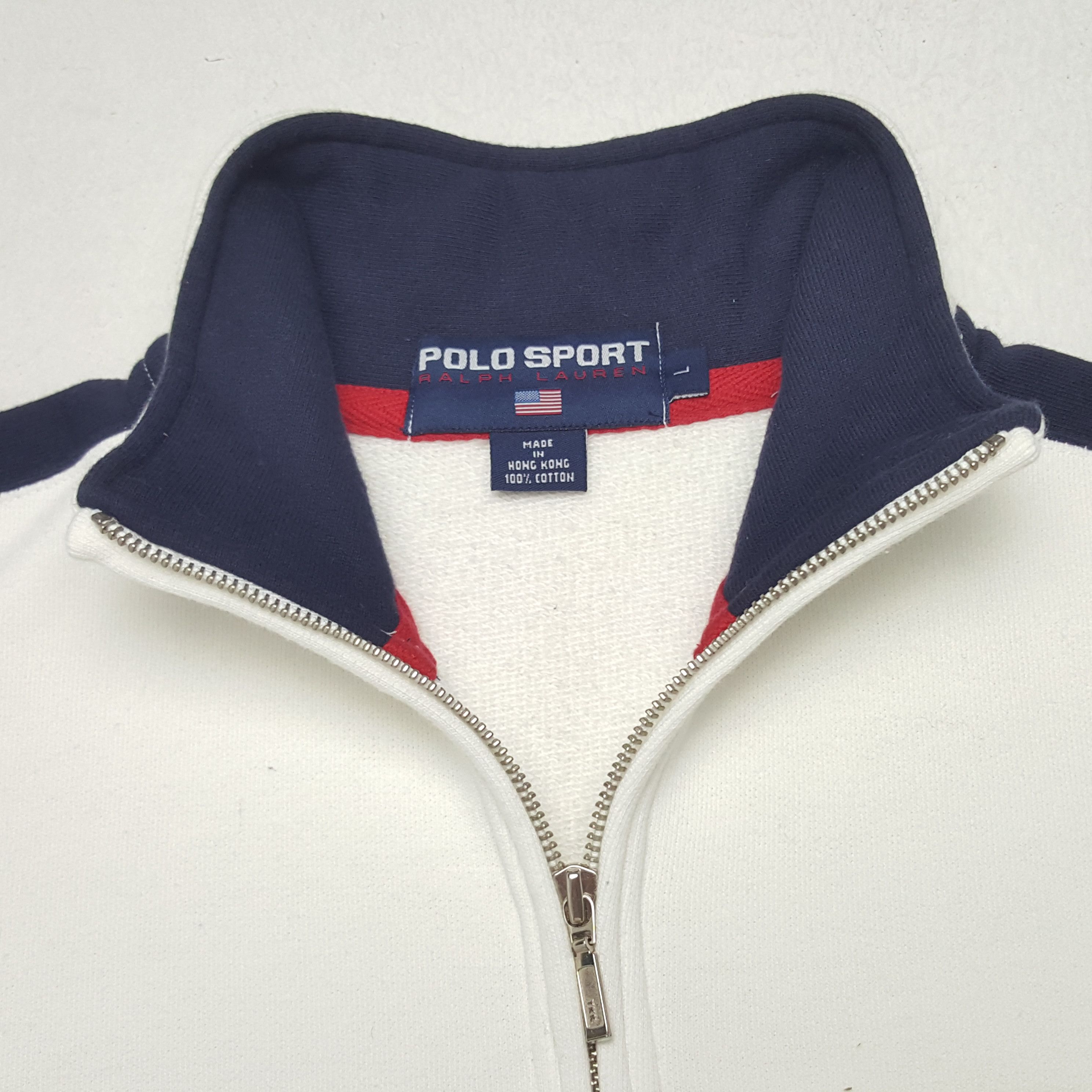 Polo Ralph Lauren × Vintage Vintage Polo Sports Sweatshirt Size US XL / EU 56 / 4 - 4 Thumbnail