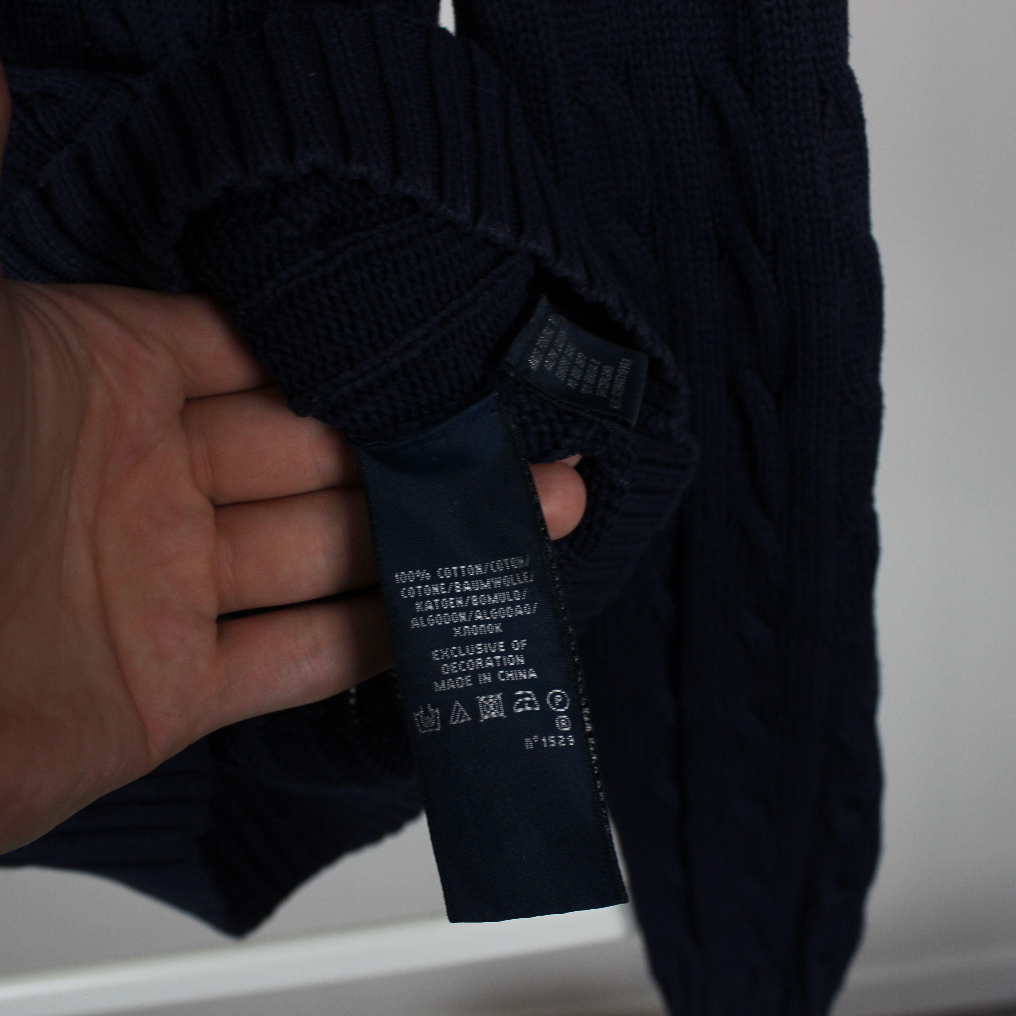 Polo Ralph Lauren Polo Ralph Lauren sweater navy blue M cotton Size M / US 6-8 / IT 42-44 - 4 Thumbnail