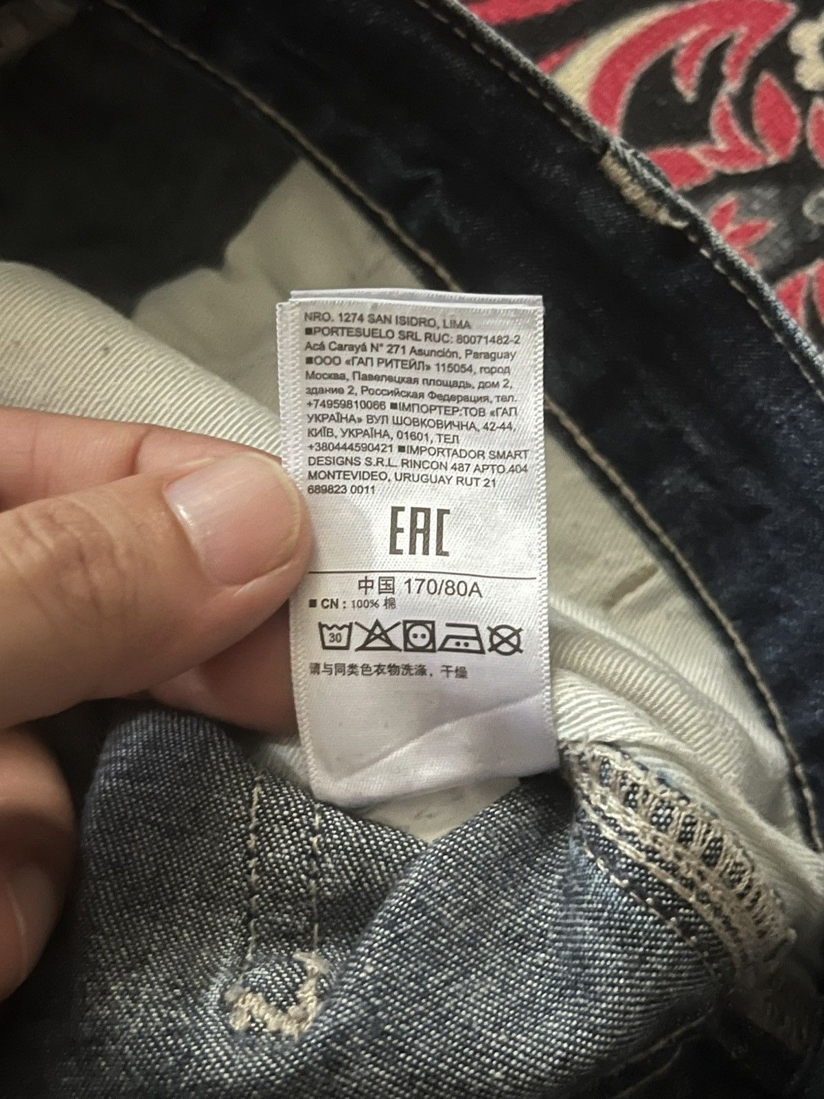 Carhartt × Gap ⚡️Workwear⚡️Vintage Gap 1969 Carpenter Dark Blue Washed Jeans Size US 34 / EU 50 - 13 Thumbnail