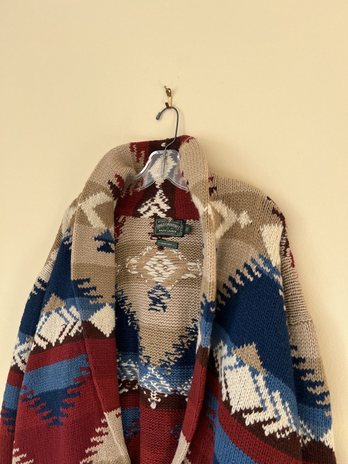 Polo Ralph Lauren Rare❗️Vintage Ralph Lauren Country Hand Knit Sweater Cardigan Size US L / EU 52-54 / 3 - 3 Thumbnail