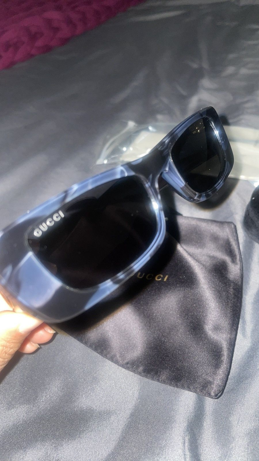Gucci Gucci Rectangle Sunglasses GG0516S-013 Size ONE SIZE - 10 Thumbnail