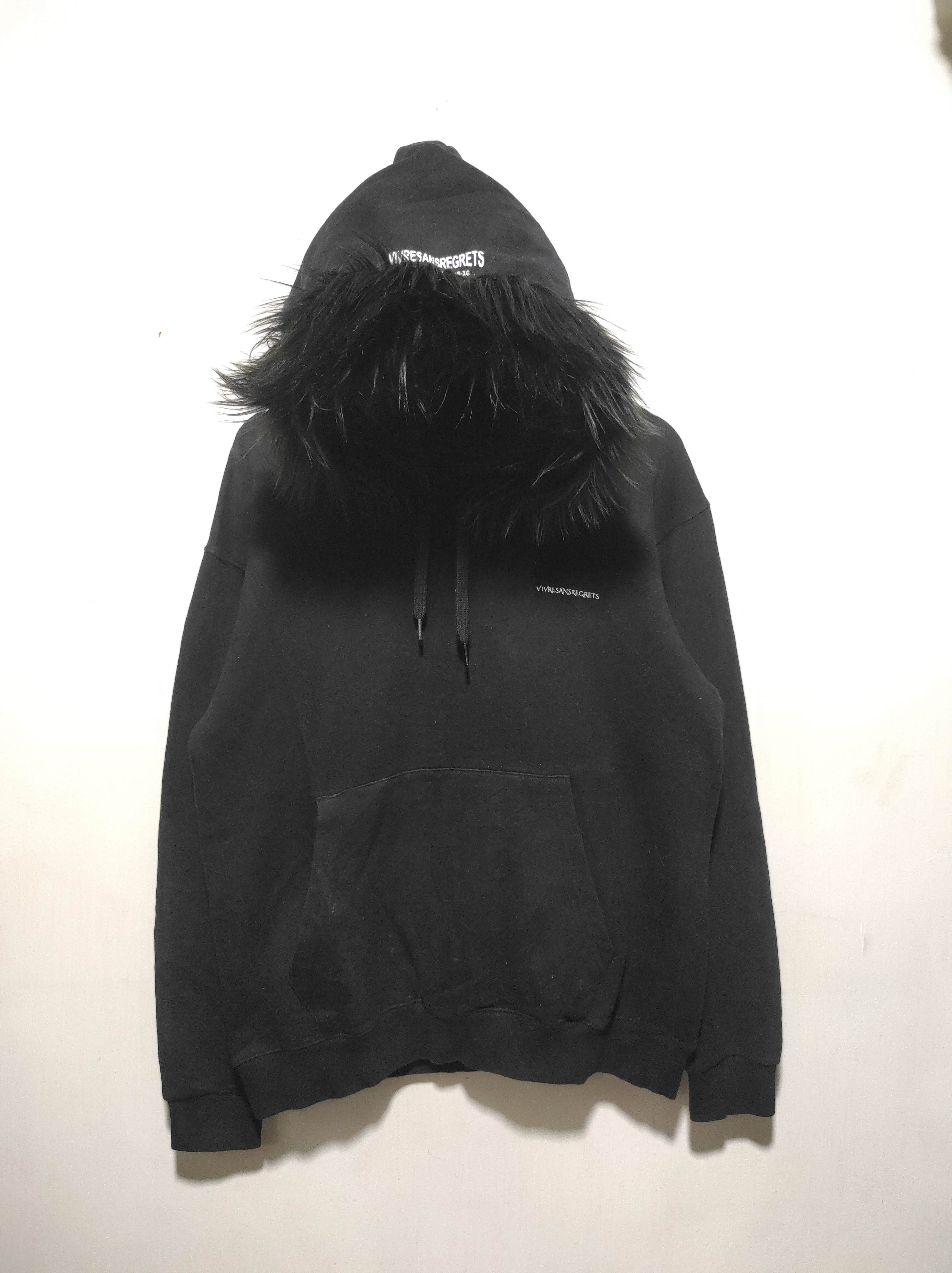 Hysteric Glamour Vivre Sans Regrets "VSR" MADNESS Fur Hoodie LGB style Size US M / EU 48-50 / 2 - 4 Thumbnail