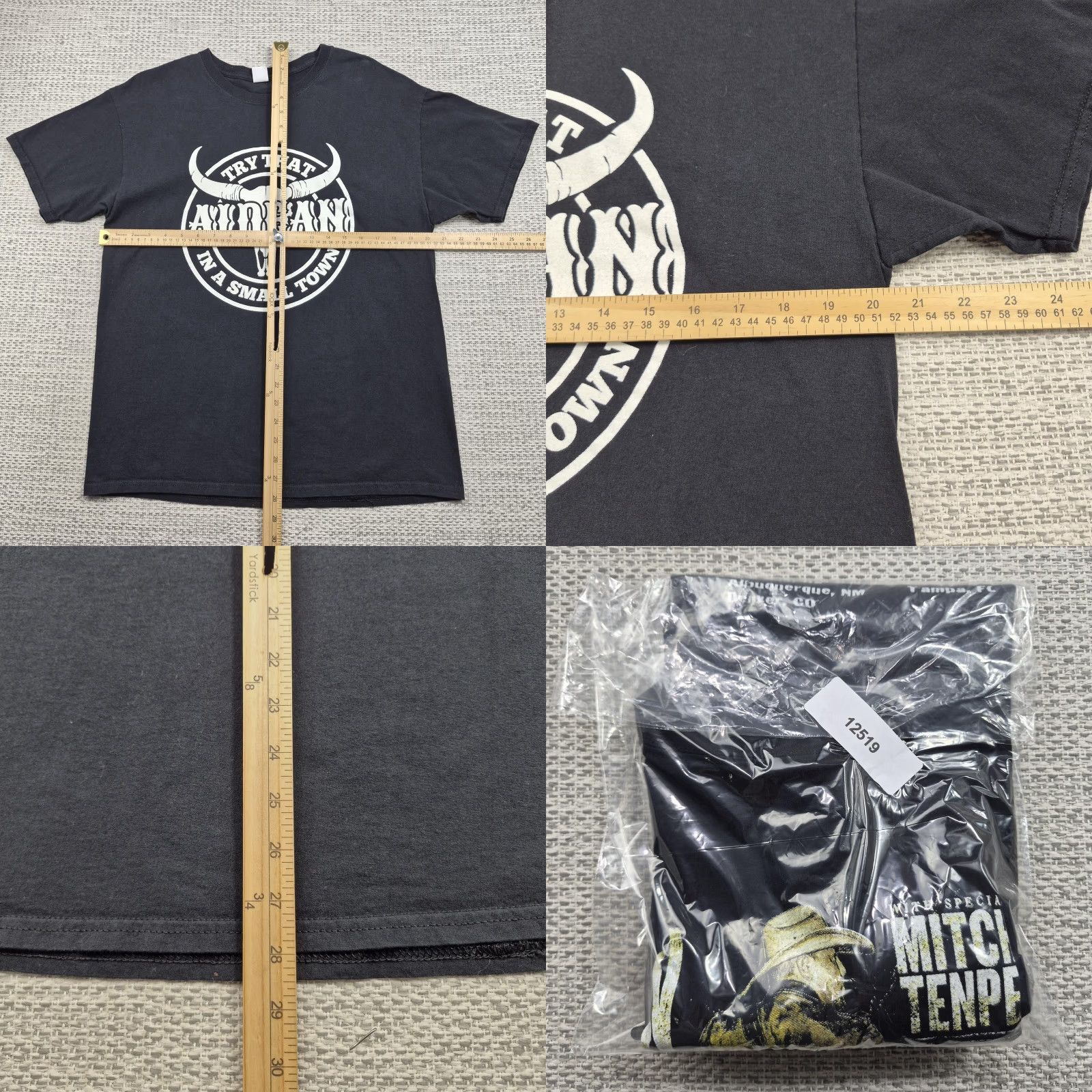 Fruit Of The Loom Jason Aldean Shirt Mens Medium Black Tour Desperado Highway Small Town Try That Size US M / EU 48-50 / 2 - 8 Thumbnail