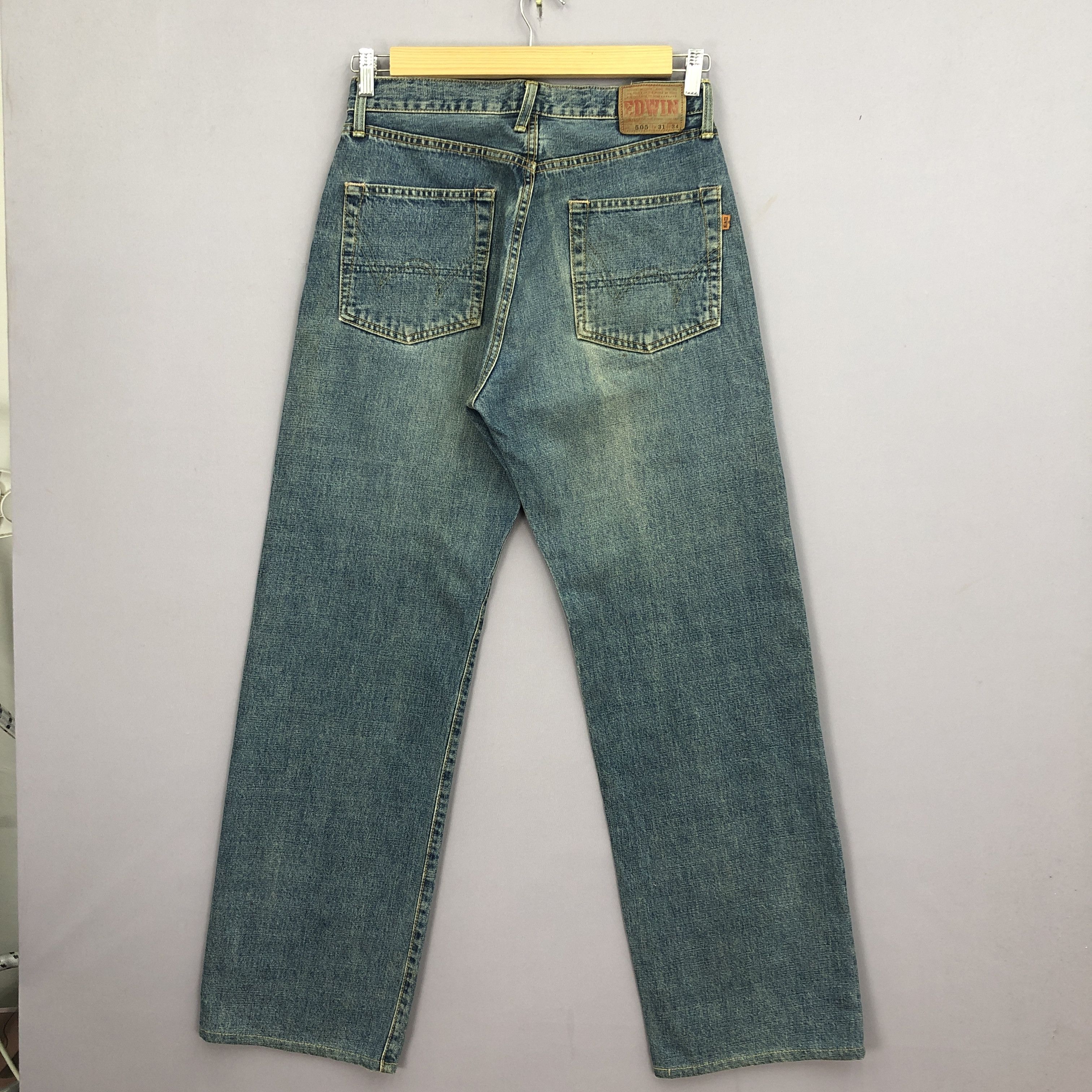 Japanese Brand Vintage Y2K Japanese Selvedge Jeans Stone Wash Redline Denim Size 28" / US 6 / IT 42 - 2 Thumbnail