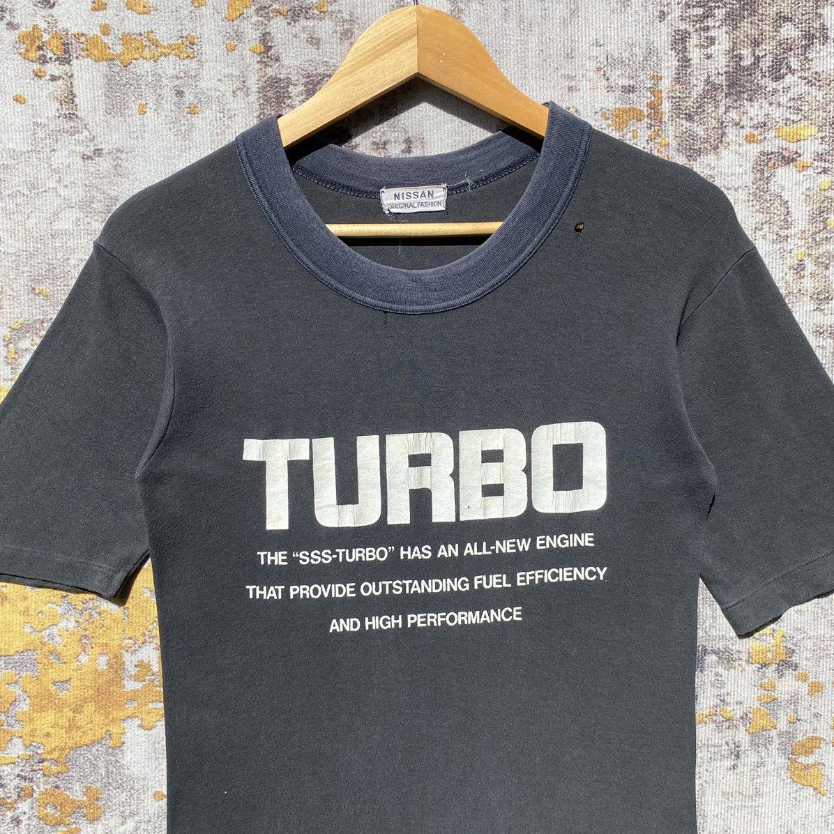 Vintage Vintage Nissan Turbo Racing Shirt Turbo Distressed Size US S / EU 44-46 / 1 - 6 Thumbnail