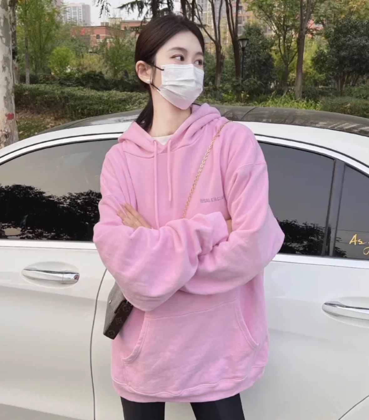 Balenciaga Balenciaga Pink Embroidered Letter Hoodie2412-Nextarrow Size US XS / EU 42 / 0 - 8 Thumbnail