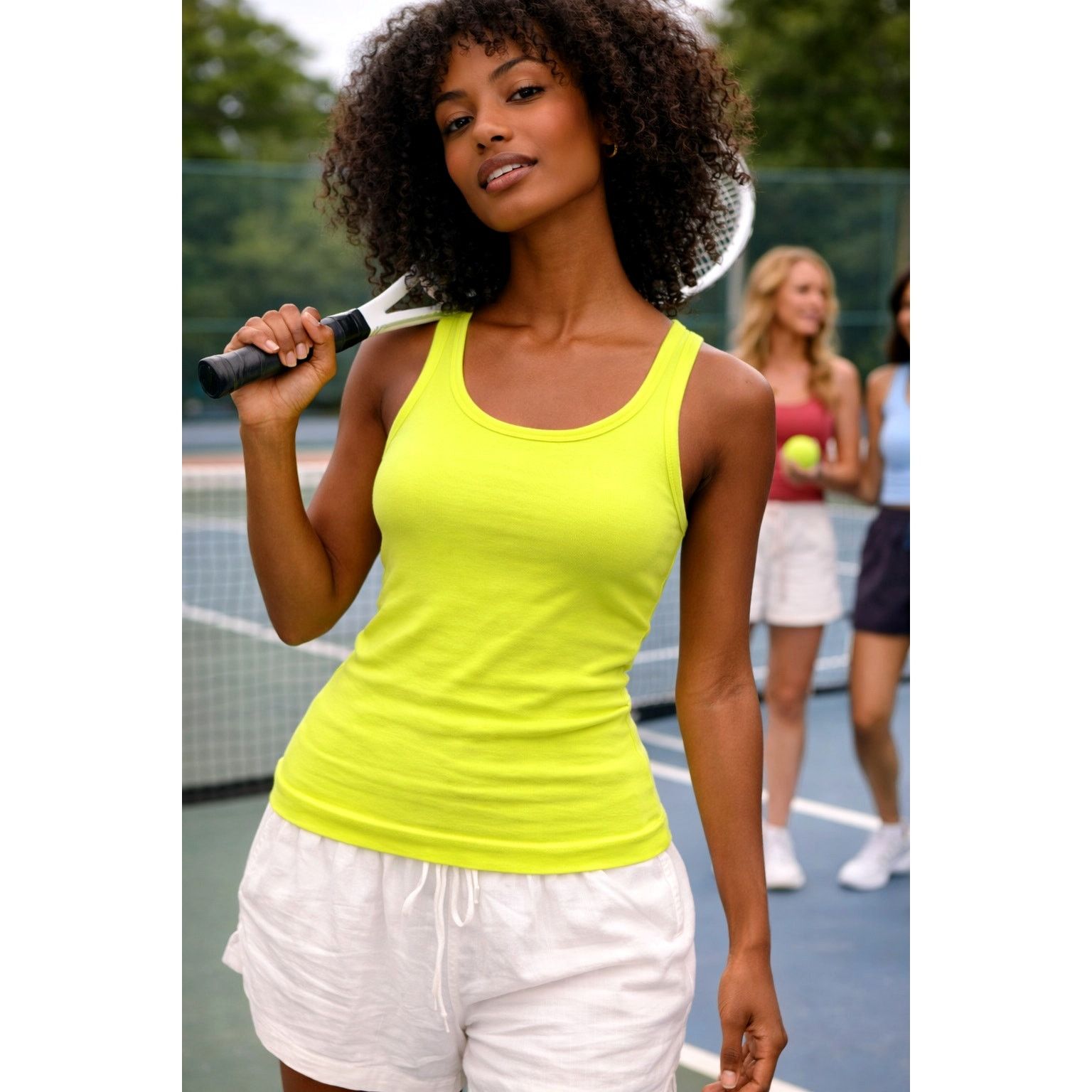 Other Mono B Racerback Perforated Tank Neon Green M Size M / US 6-8 / IT 42-44 - 1 Thumbnail