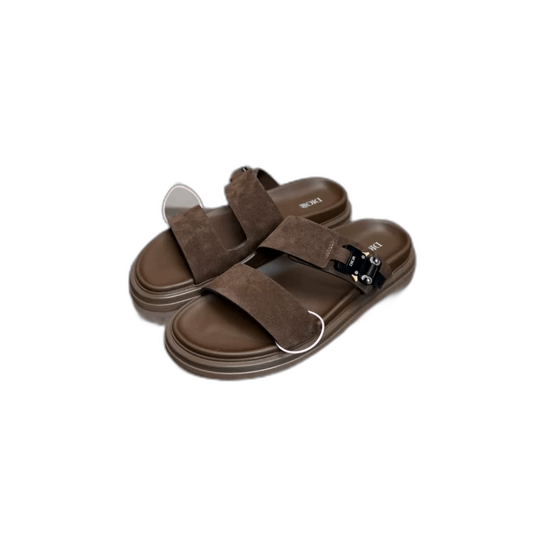 Dior Dior Aqua 25 new functional buckle slippers Size US 15 / EU 48 - 1 Thumbnail
