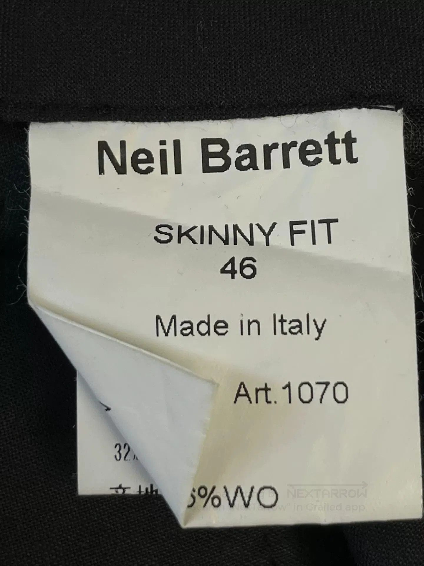 Neil Barrett Neil Barrett Men's Wool Blend Dress Pants. Size US 30 / EU 46 - 5 Thumbnail