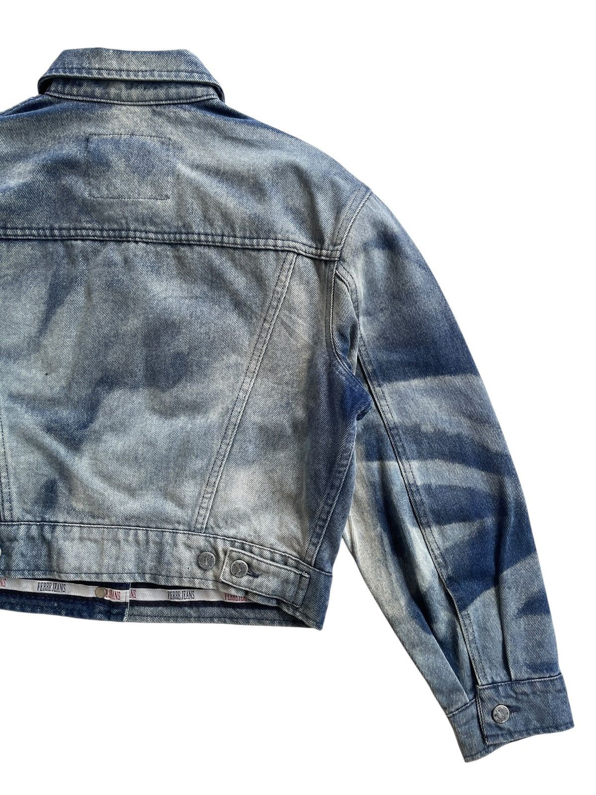 Ferre Ferre Jeans Acid Wash Denim Jacket Size XS / US 0-2 / IT 36-38 - 10 Thumbnail