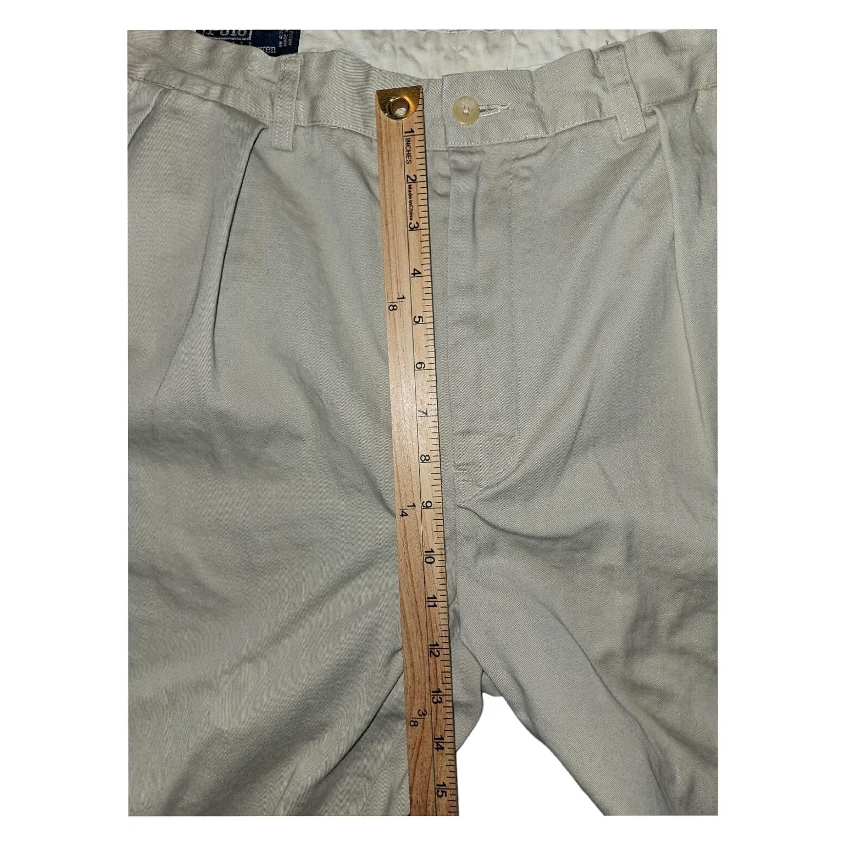 Polo Ralph Lauren Polo Ralph Lauren Andrew Pant Men 38 Khaki Chino Pleated Regular Beige 90s Logo/Preppy Size US M / EU 48-50 / 2 - 5 Thumbnail