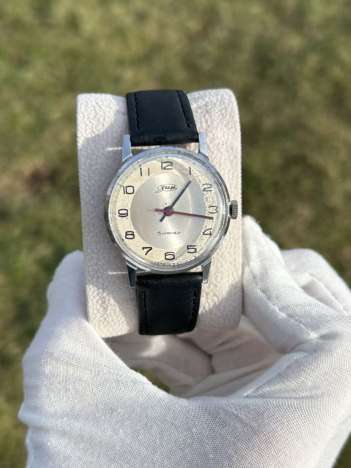 Vintage Vintage Watch Zim Soviet USSR Mechanical Authentic 1980s Size ONE SIZE - 7 Thumbnail