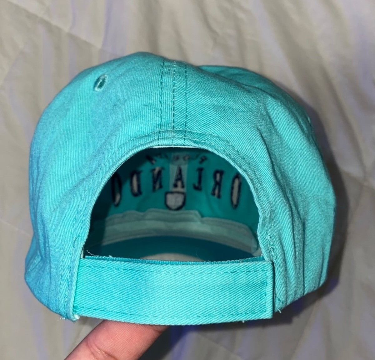 Vintage Orlando Florida Classic Hat (Turquoise) one size adjustable Size ONE SIZE - 4 Thumbnail