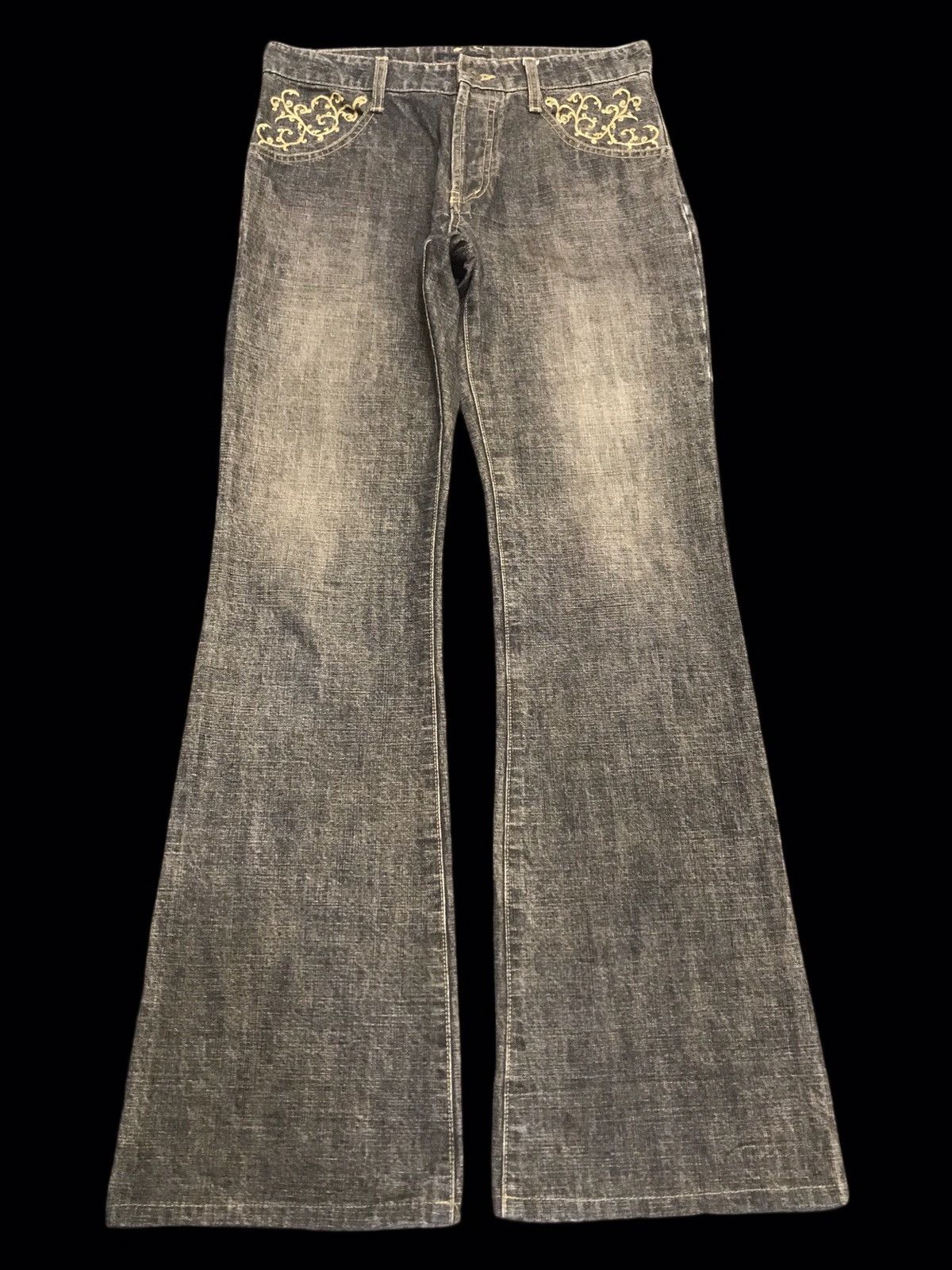 Morgan Homme 💥FLARE💥ARCHIVAL MORGAN HOMME RUSTY BLACK PANT F213 Size US 30 / EU 46 - 1 Thumbnail