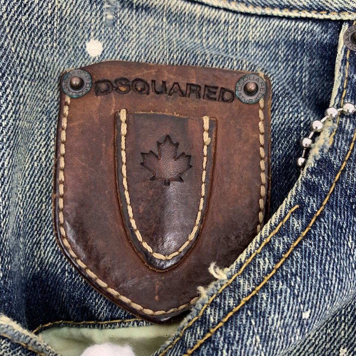 Dsquared2 Dsquared2 Dark Blue Vintage Distressed Casual Shorts K26WX Size 27" / US 4 / IT 40 - 7 Thumbnail
