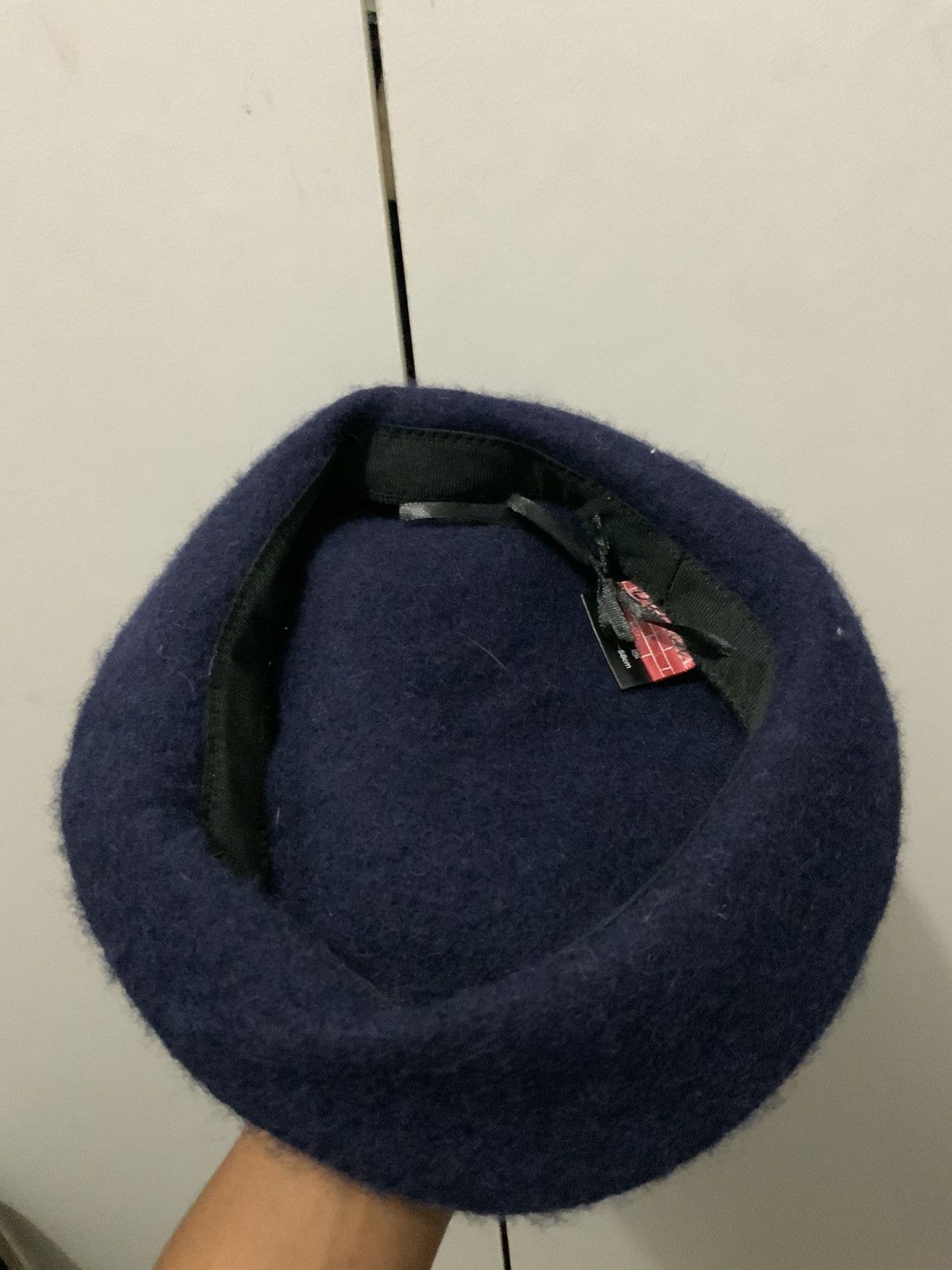 Japanese Brand Drection Wool Berrett Indigo Size ONE SIZE - 8 Thumbnail